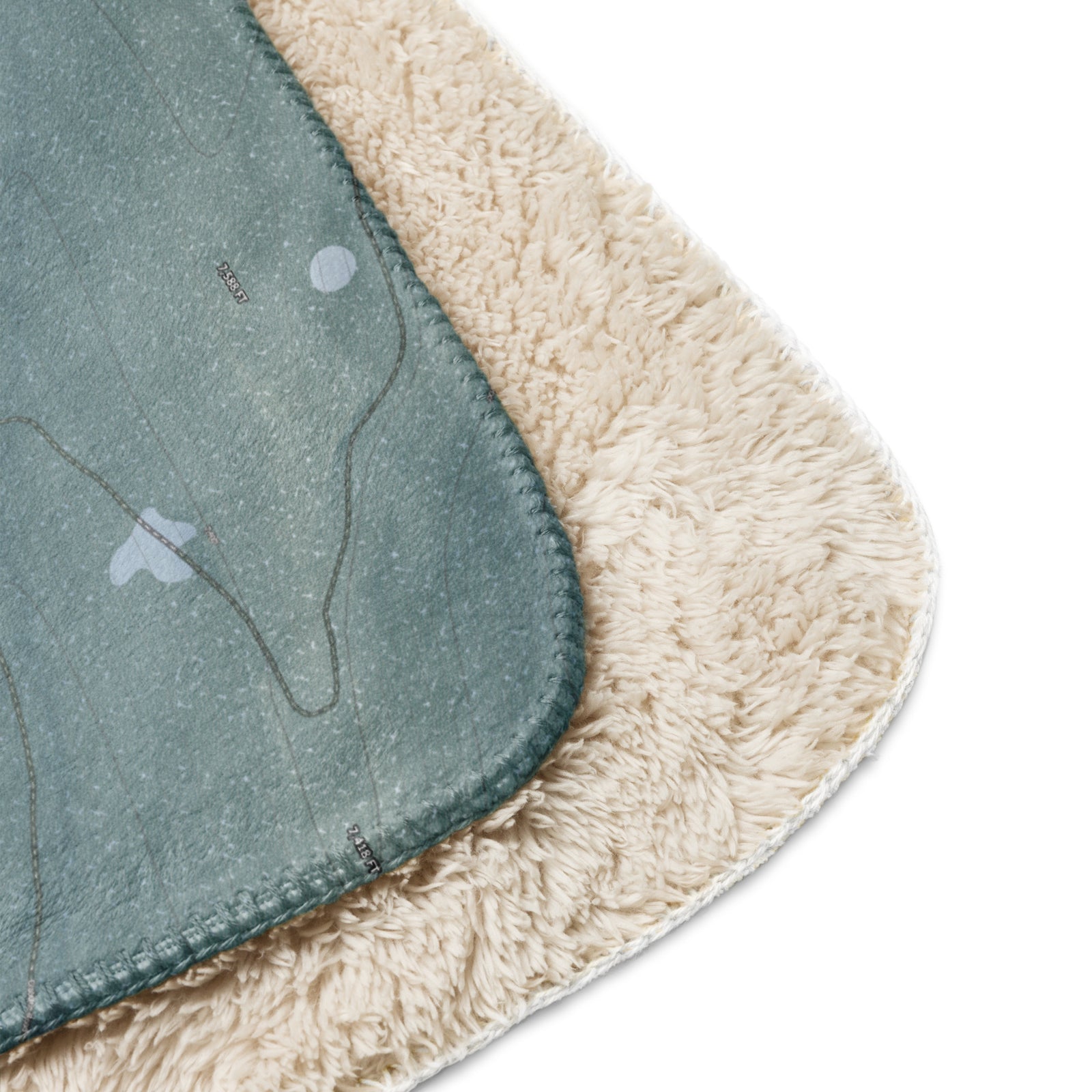 Dodge Ridge, California Ski Resort Map Blanket - Powderaddicts