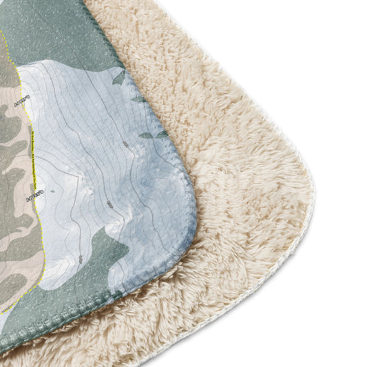 Homewood, California Ski Resort Map Blanket - Powderaddicts