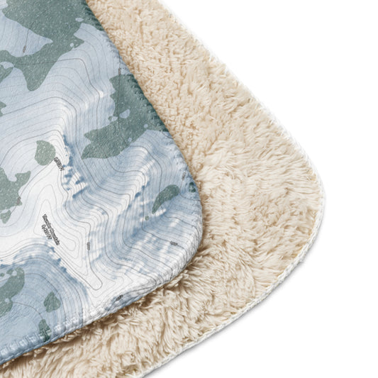 Kirkwood, California Ski Resort Map Blanket - Powderaddicts