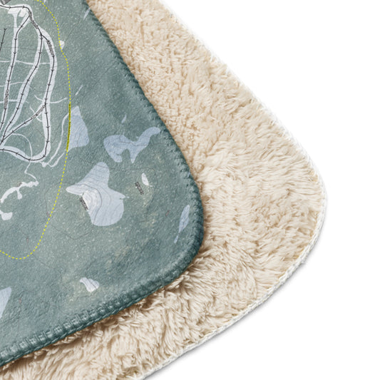 Northstar, California Ski Resort Map Blanket - Powderaddicts