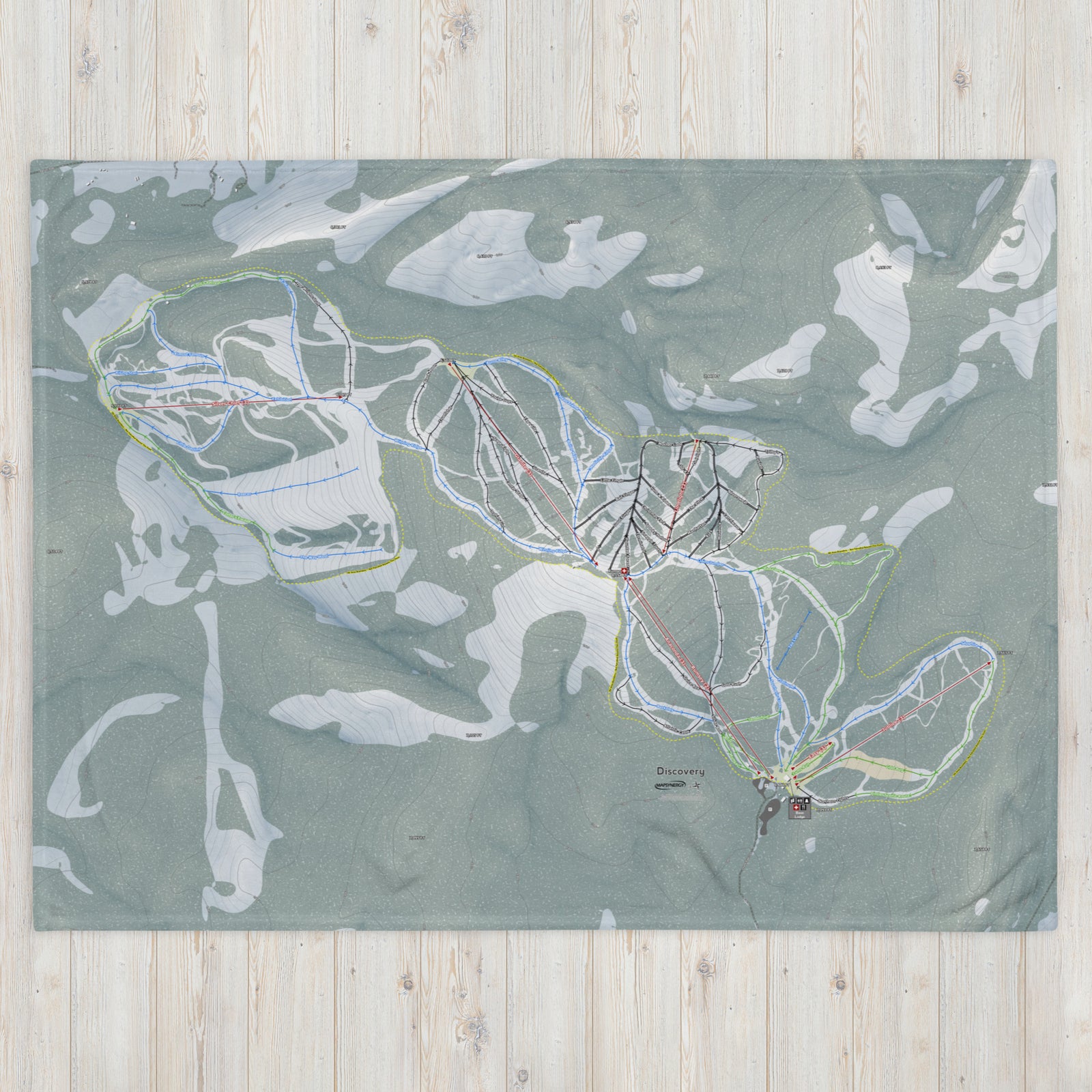 Discovery, Montana Ski Resort Map Blanket