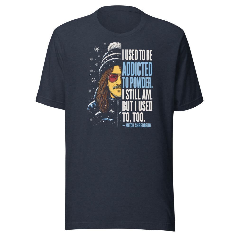 Addicted to Powder Night T-Shirt – Ski Bum (Heather Navy)