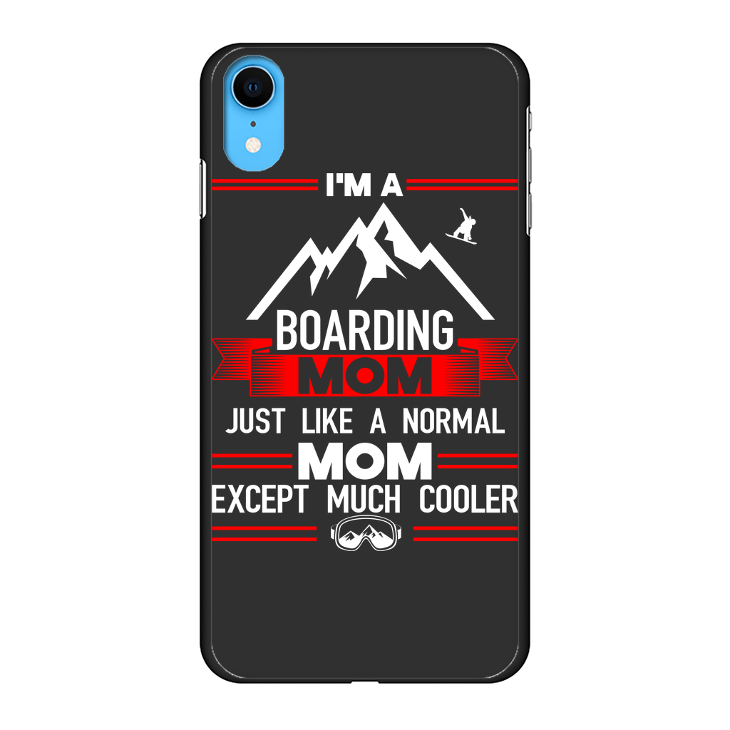 i'm a boarding mom Back Printed Black Hard Phone Case - Powderaddicts