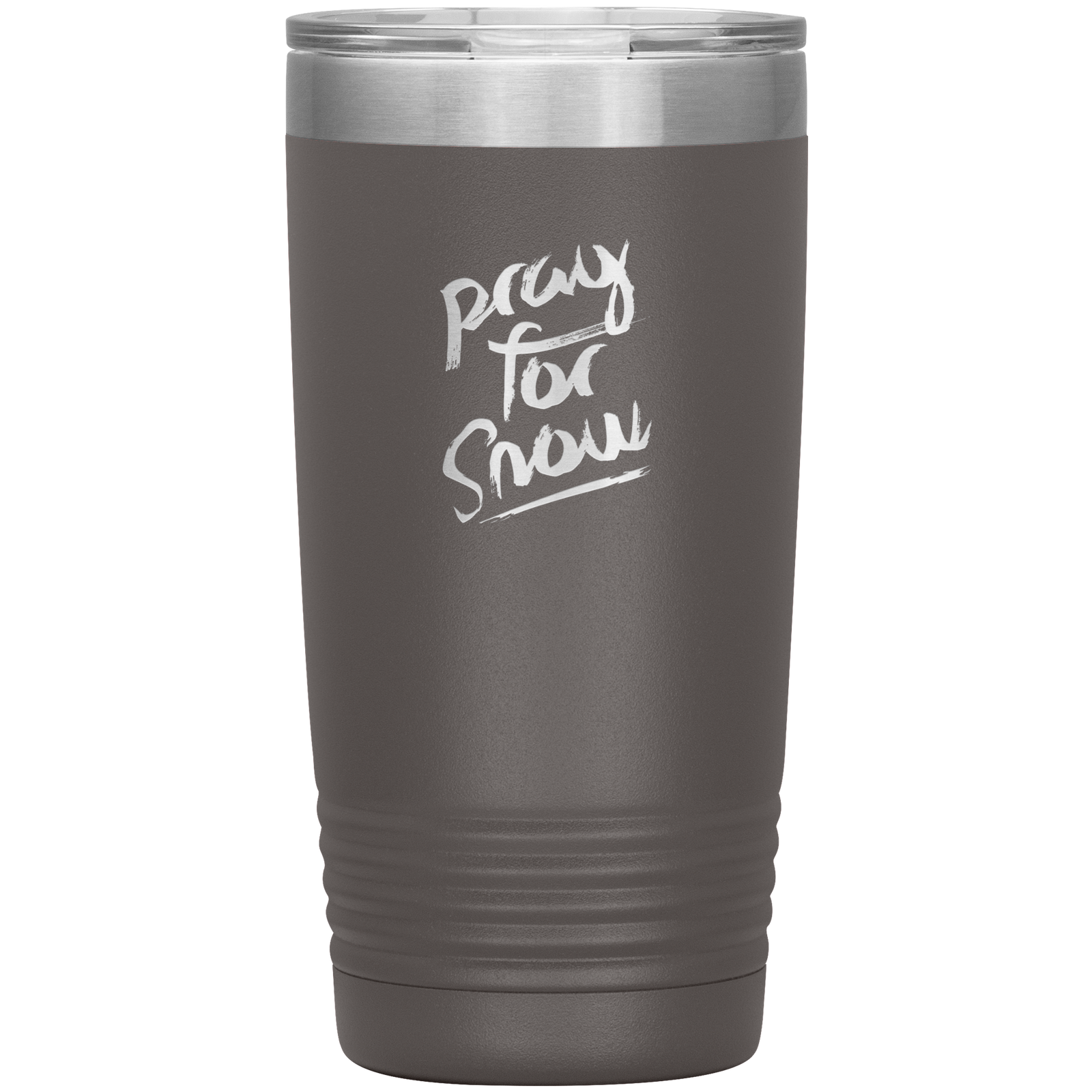 Pray For Snow Back 20oz Tumbler - Powderaddicts