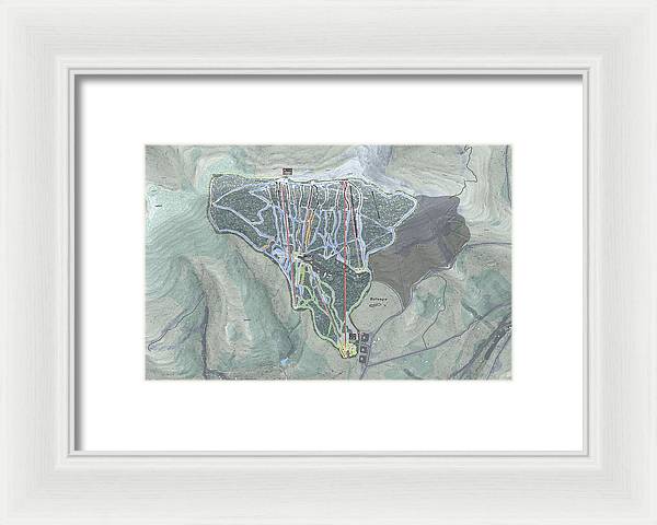 Belleayre Ski Trail Map - Framed Print - Powderaddicts