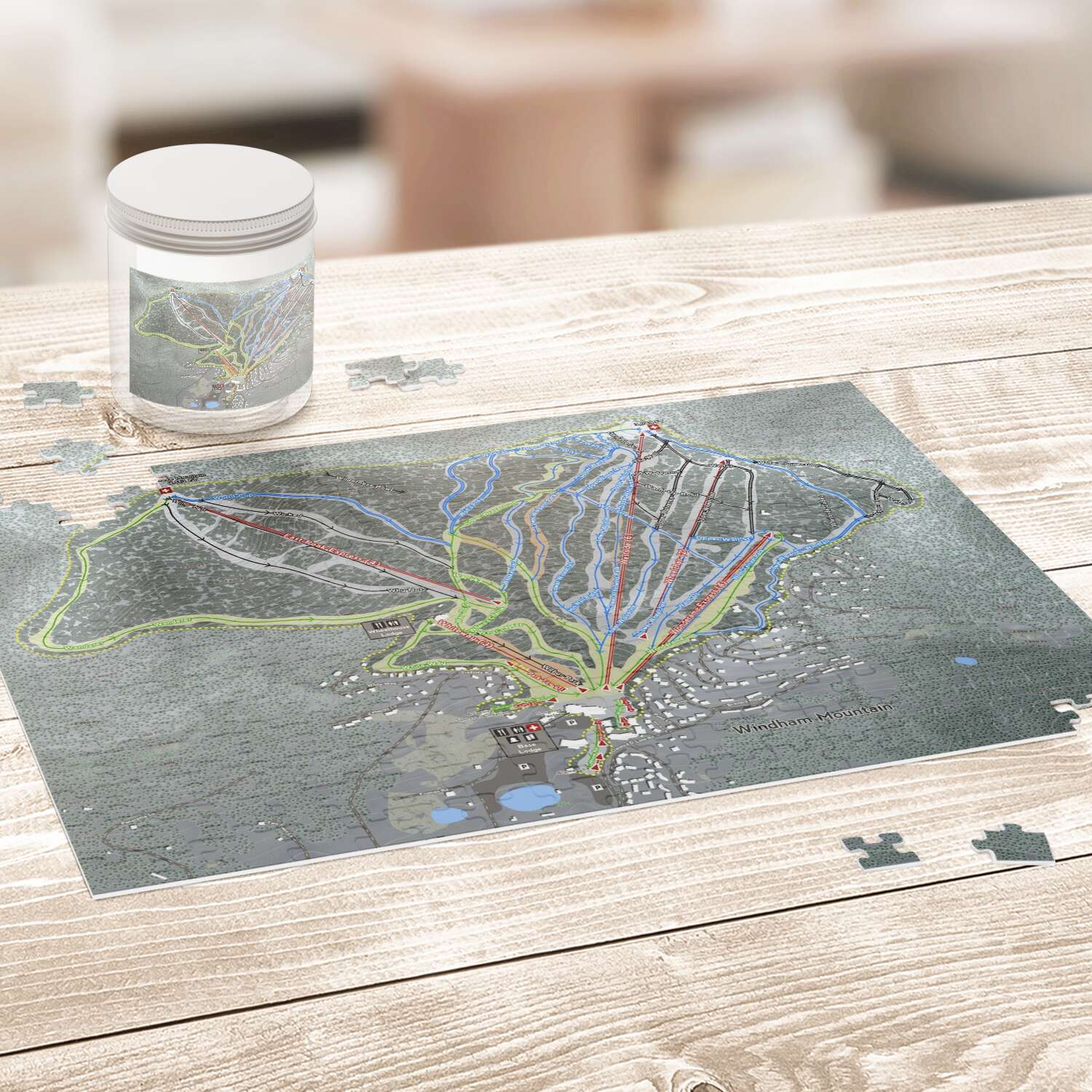 Windham New York Ski Trail Map Puzzles - Powderaddicts