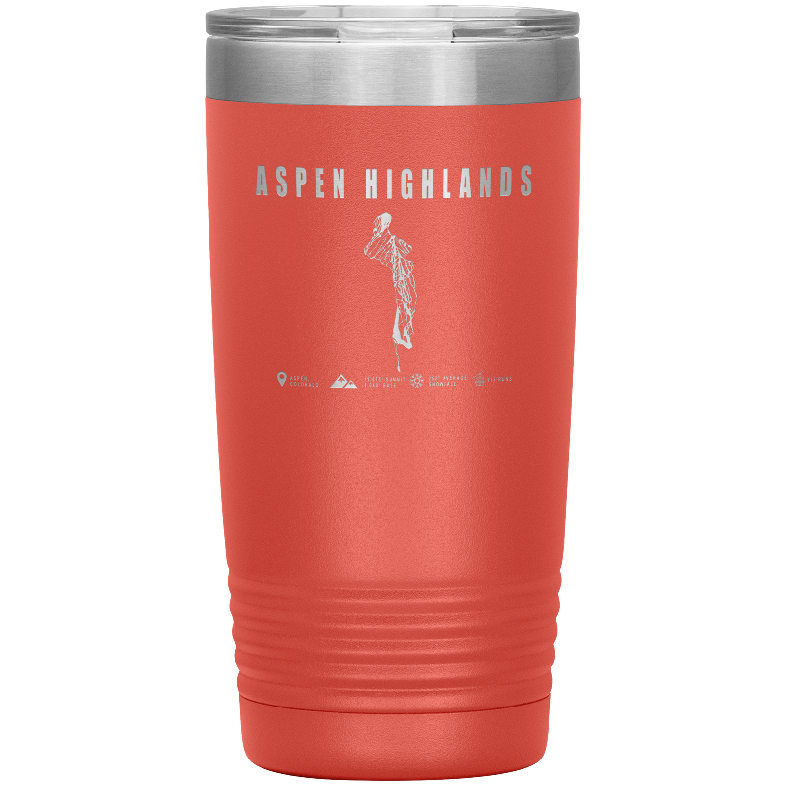 Aspen Highlands, Colorado Ski Resort 20oz Tumbler - Powderaddicts