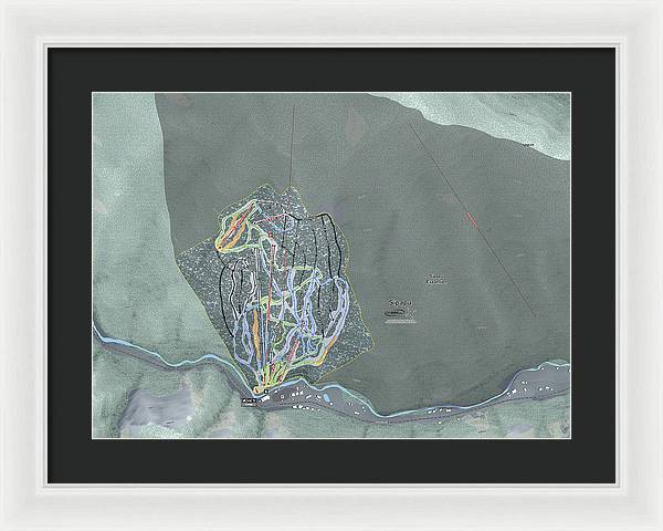 Sipapu Ski Trail Map - Framed Print - Powderaddicts