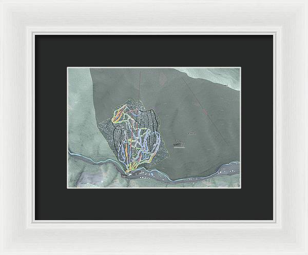 Sipapu Ski Trail Map - Framed Print - Powderaddicts