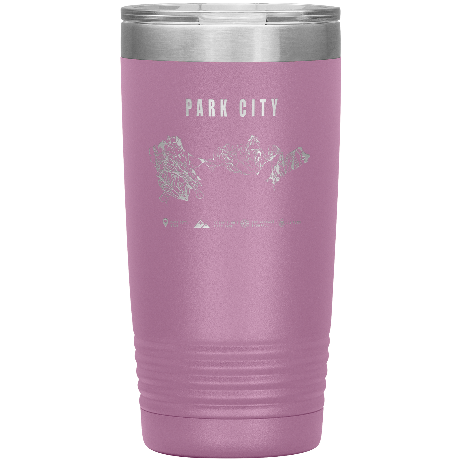 Park city,Utah Ski Trail Map 20oz Tumbler - Powderaddicts