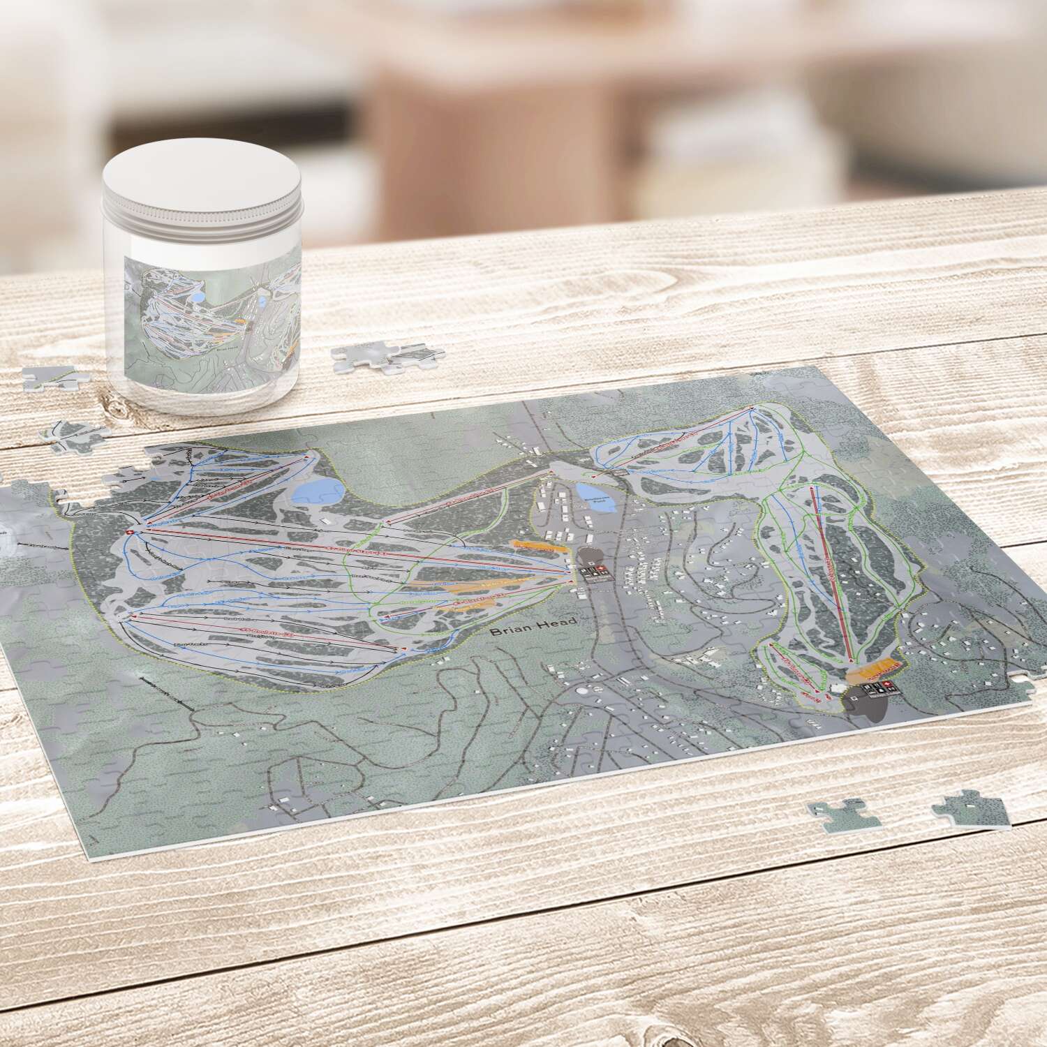 Brian Head, Utah Ski Trail Map puzzle - Powderaddicts