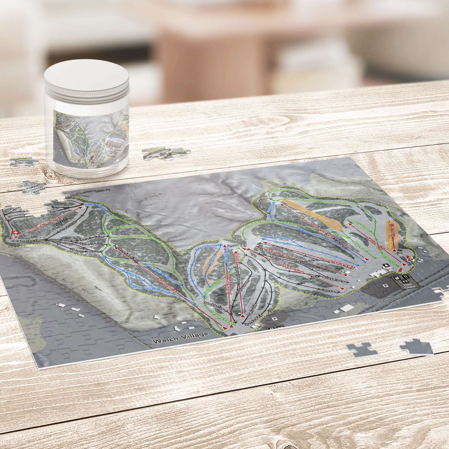 Welch Village Minnesota Ski Trail Map Puzzles - Powderaddicts