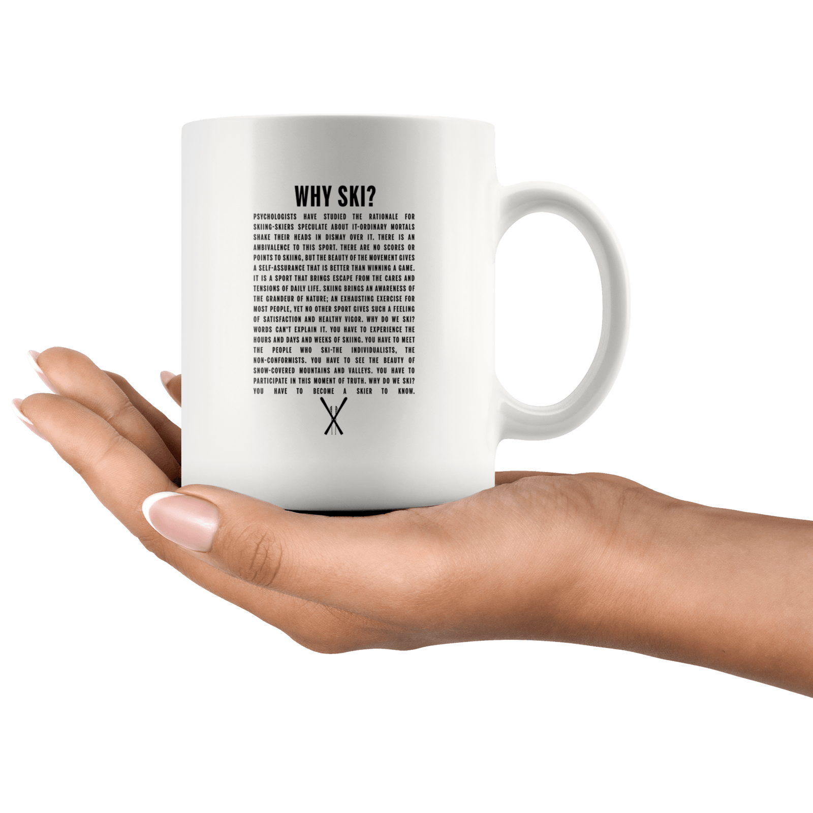 Why Ski? 11oz White Mug - Powderaddicts