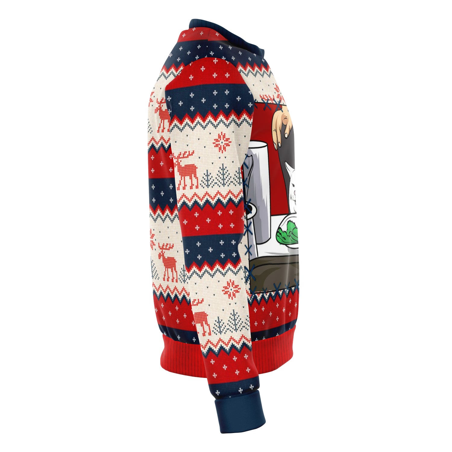 Cat Meme Ugly Christmas Sweater - Powderaddicts