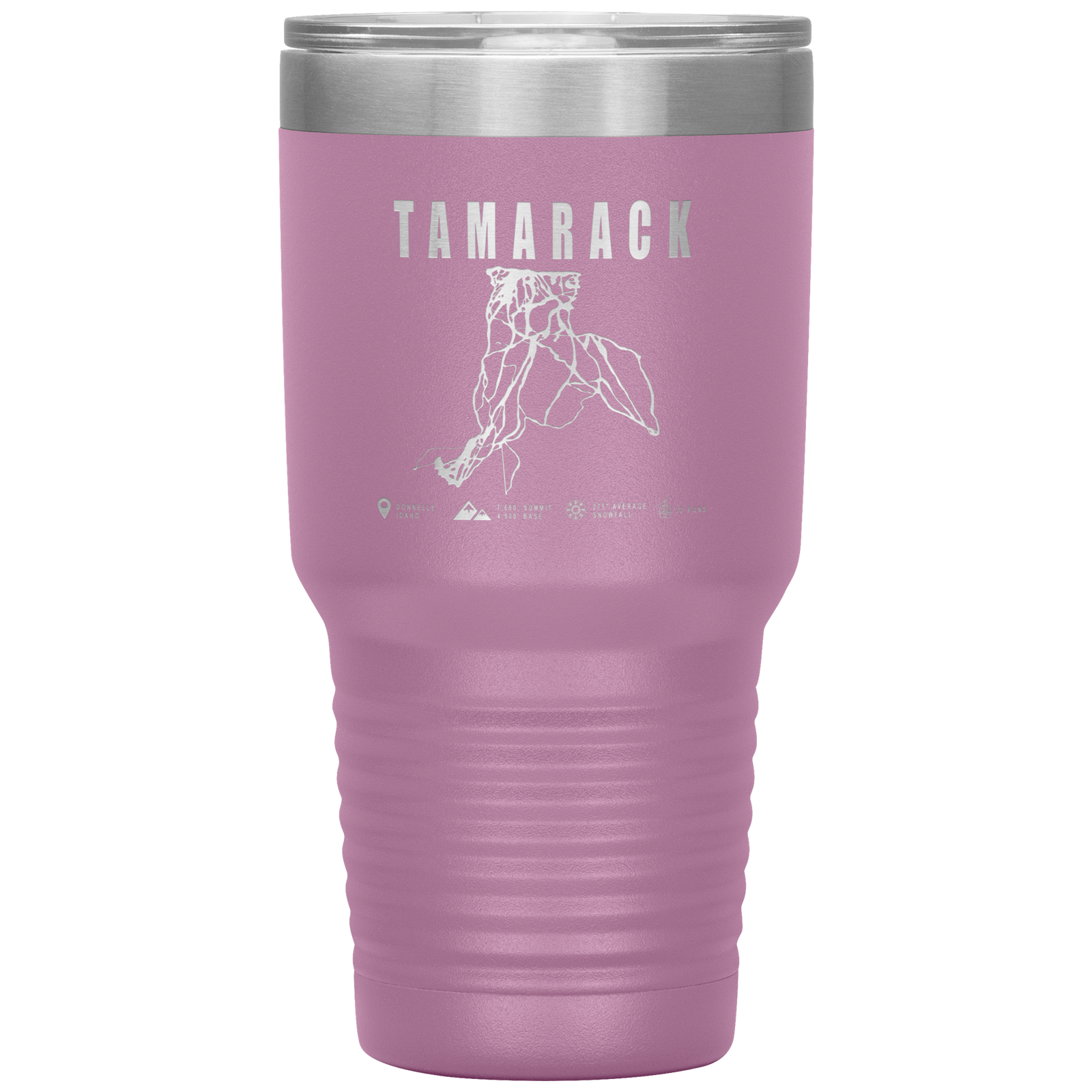 Tamarack Idaho Ski Trail Map 30oz Tumbler - Powderaddicts