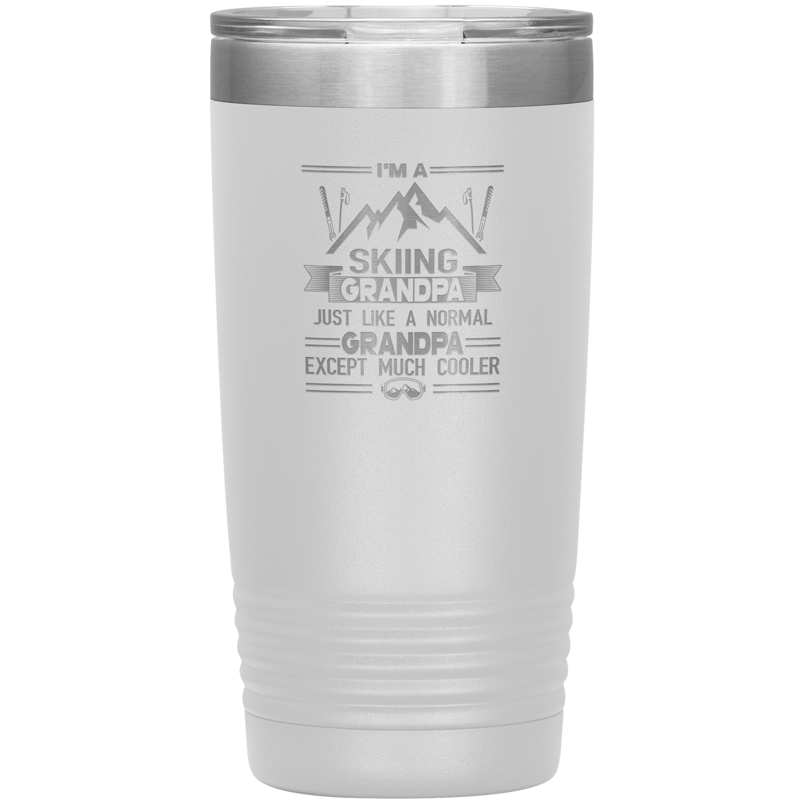 I'm A Skiing Grandpa 20oz Tumbler - Powderaddicts