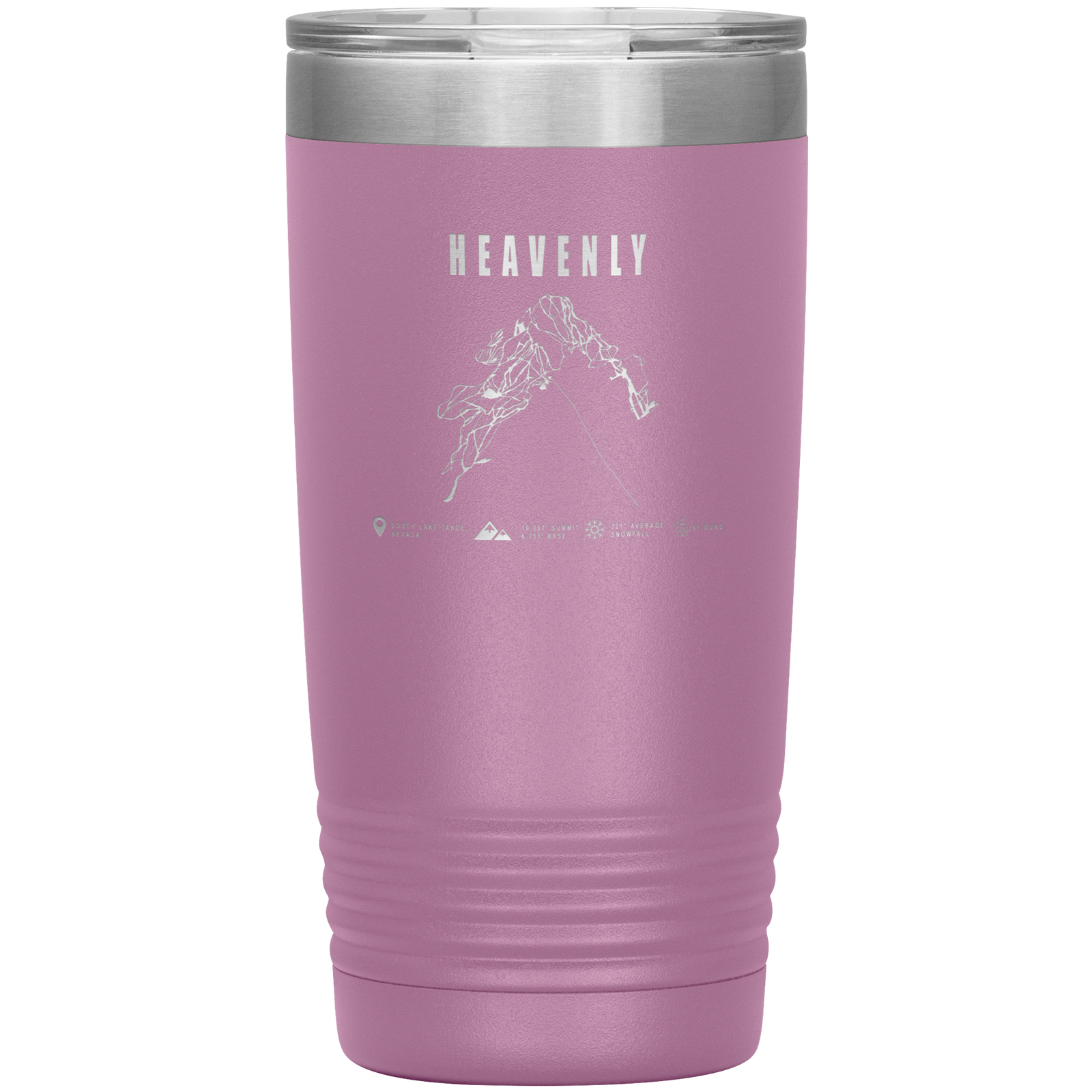 Heavenly, Nevada Ski Trail Map 20oz Tumbler - Powderaddicts