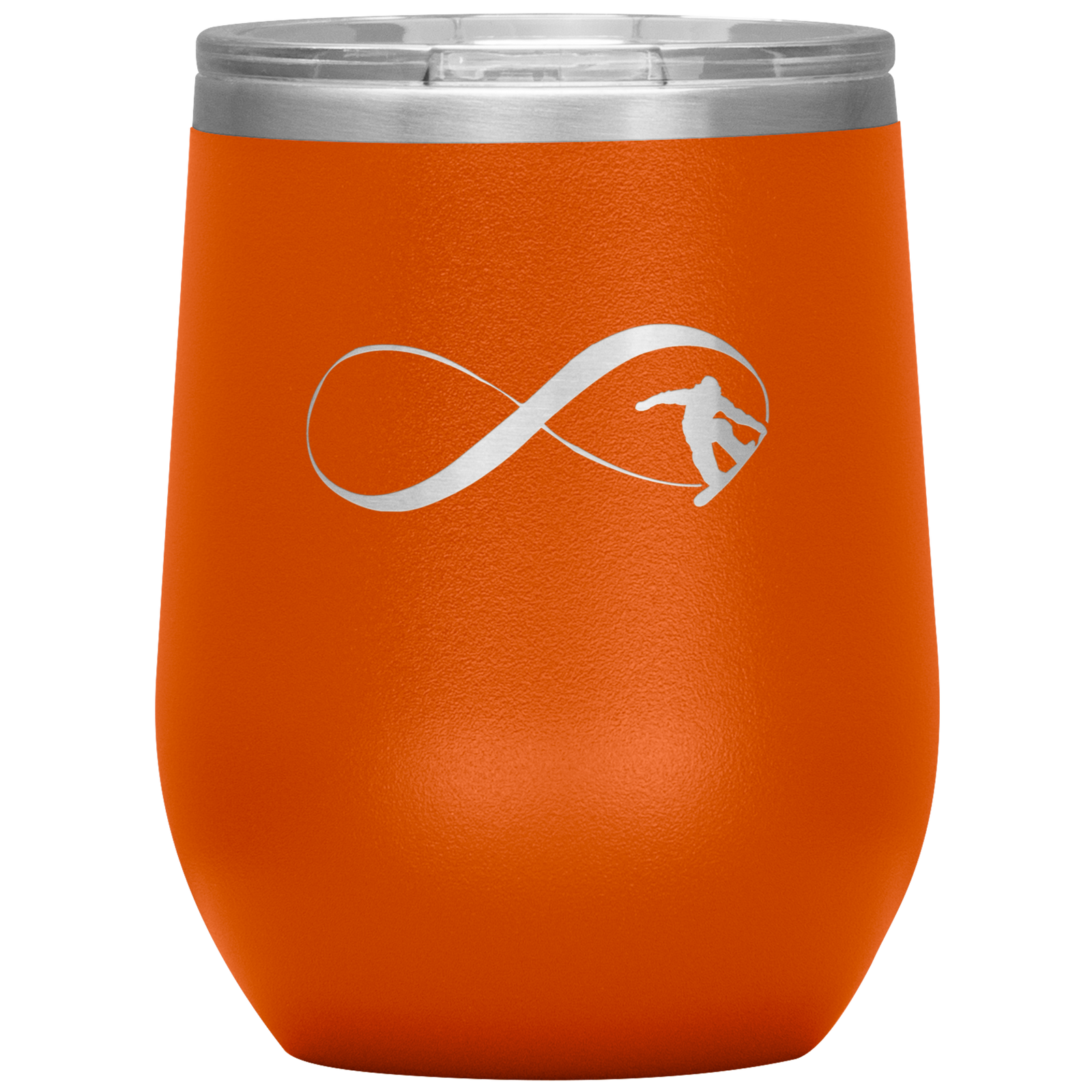 Infinity Snowboard Wine 12oz Tumbler - Powderaddicts