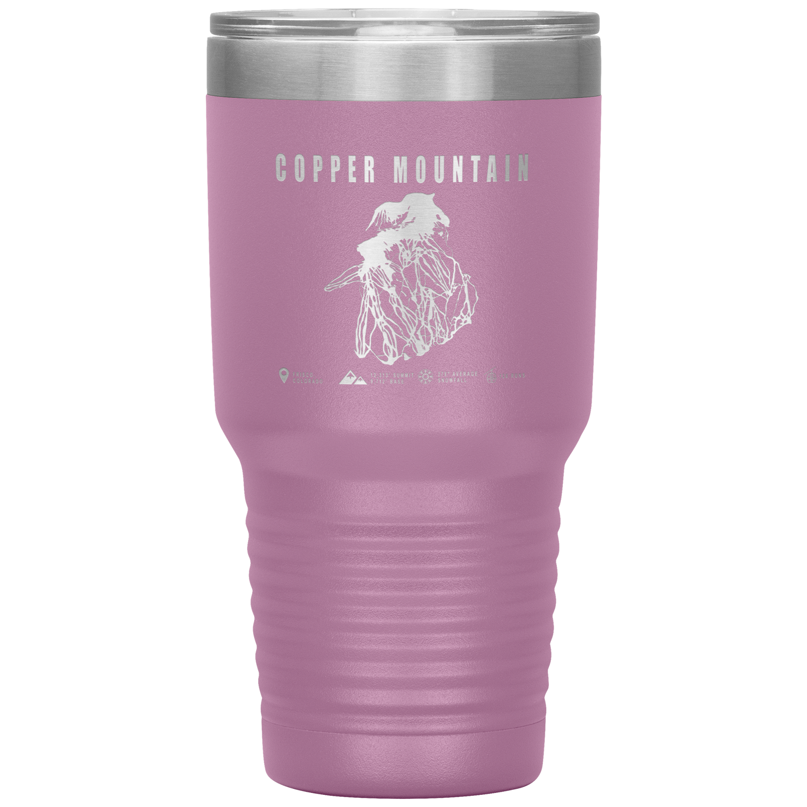 Copper Mountain Colorado Ski Trail Map 30oz Tumbler - Powderaddicts