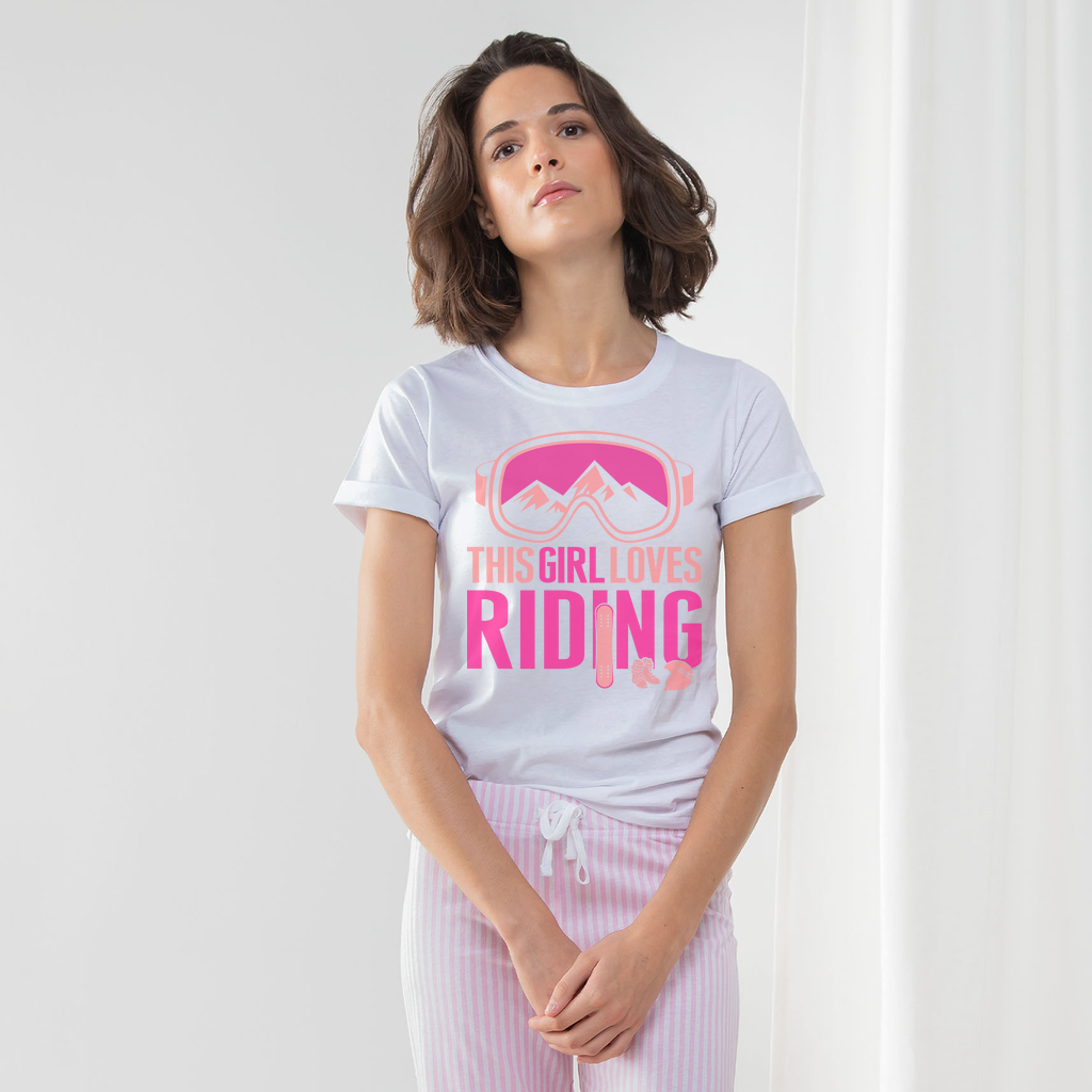 THIS GIRL LOVES RIDING PAJAMA SET - Powderaddicts