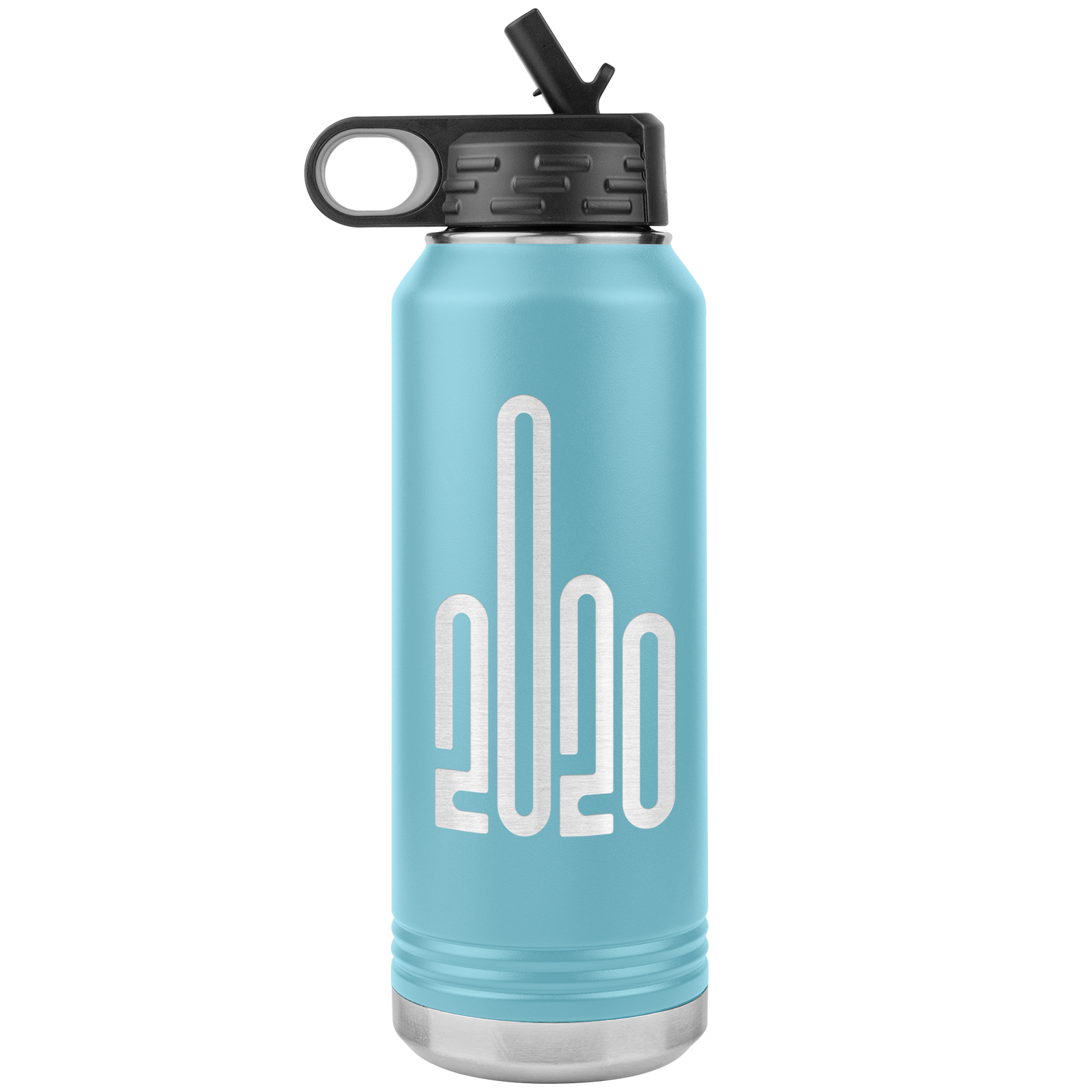 2020 Middle Finger 32oz Water Bottle Tumbler - Powderaddicts