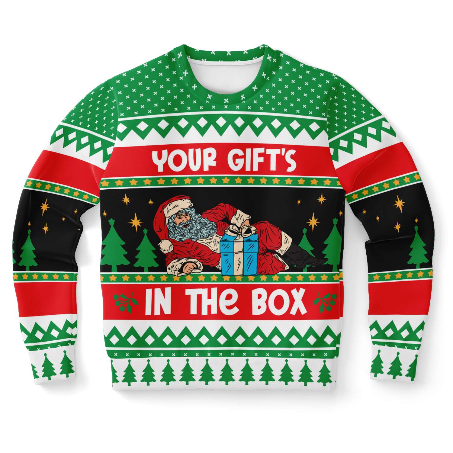 The Gift's In The Box Ugly Christmas Sweater - Powderaddicts
