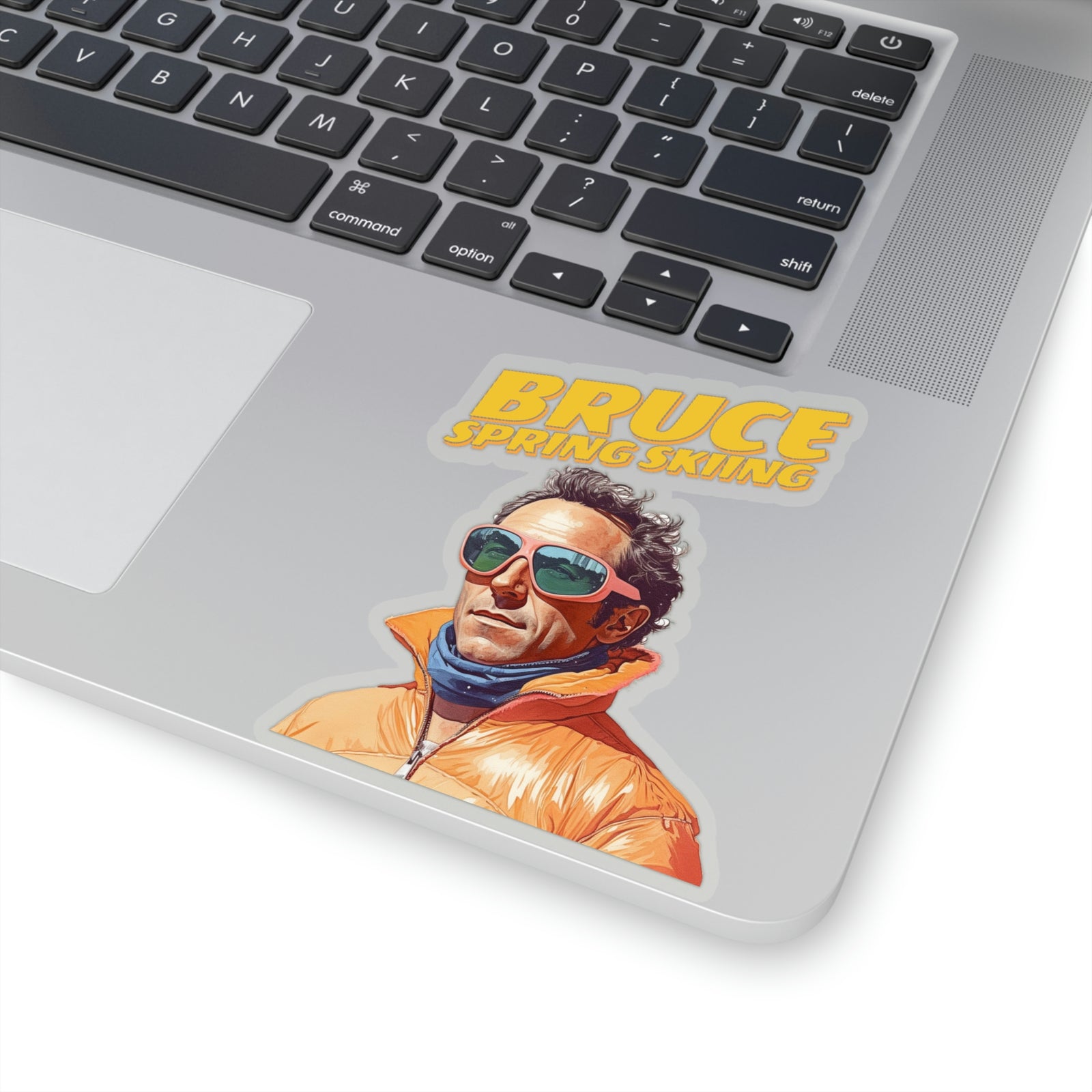 Bruce Spring Skiing Kiss-Cut Stickers