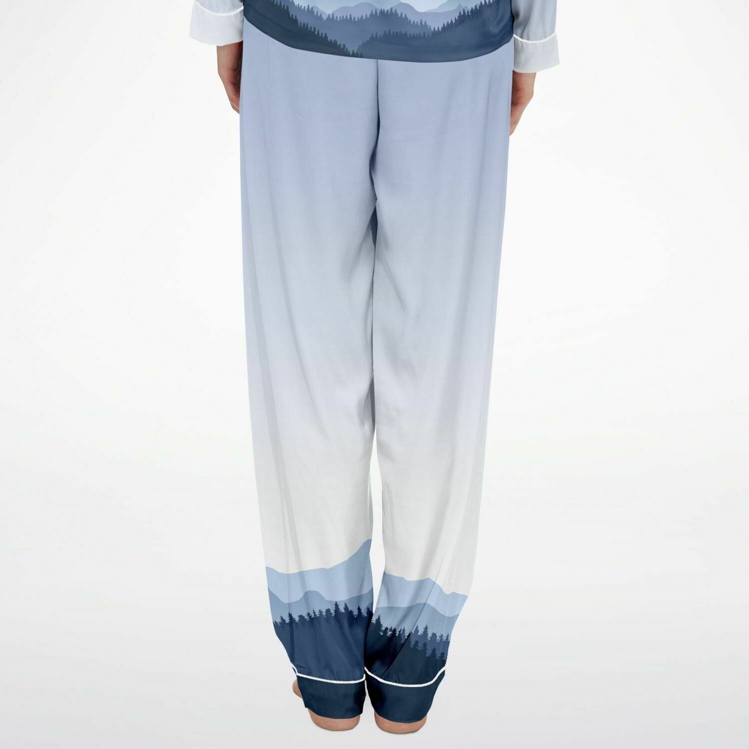 Mountain Gradient Satin Pajamas - Powderaddicts