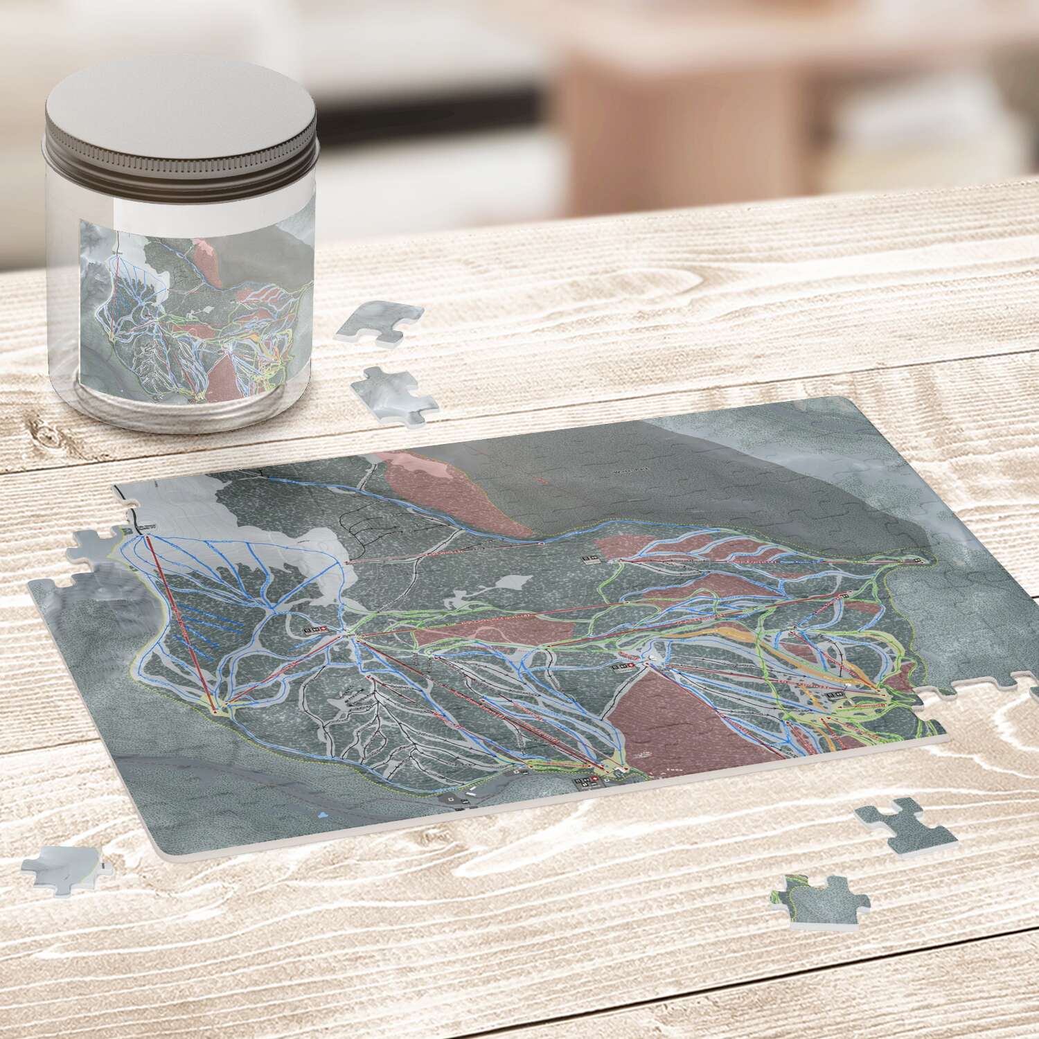 WinterPark, Colorado Ski Trail Map Puzzles - Powderaddicts