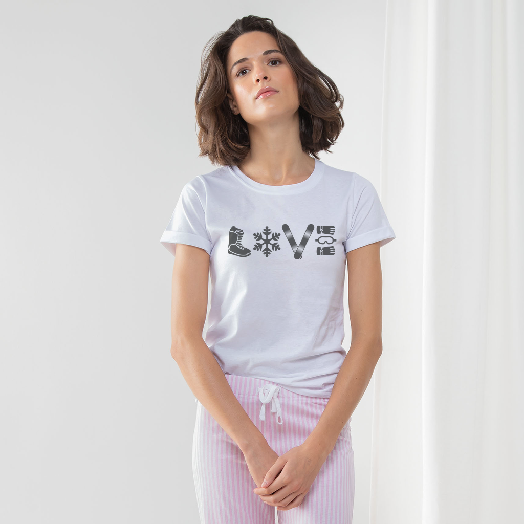 LOVE-SNOWBOARD PAJAMA SET - Powderaddicts