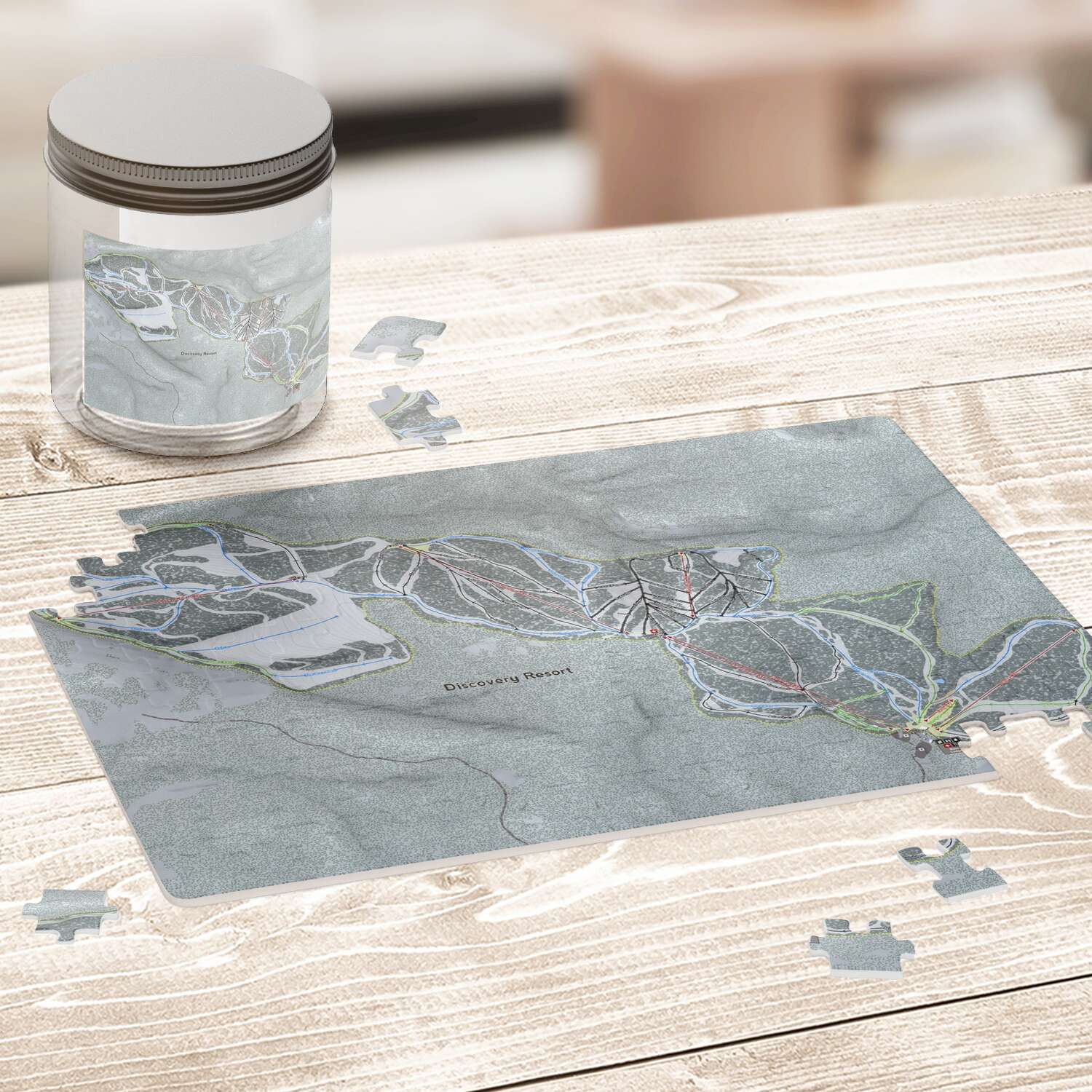 Discovery Montana Ski Trail Map Puzzle - Powderaddicts