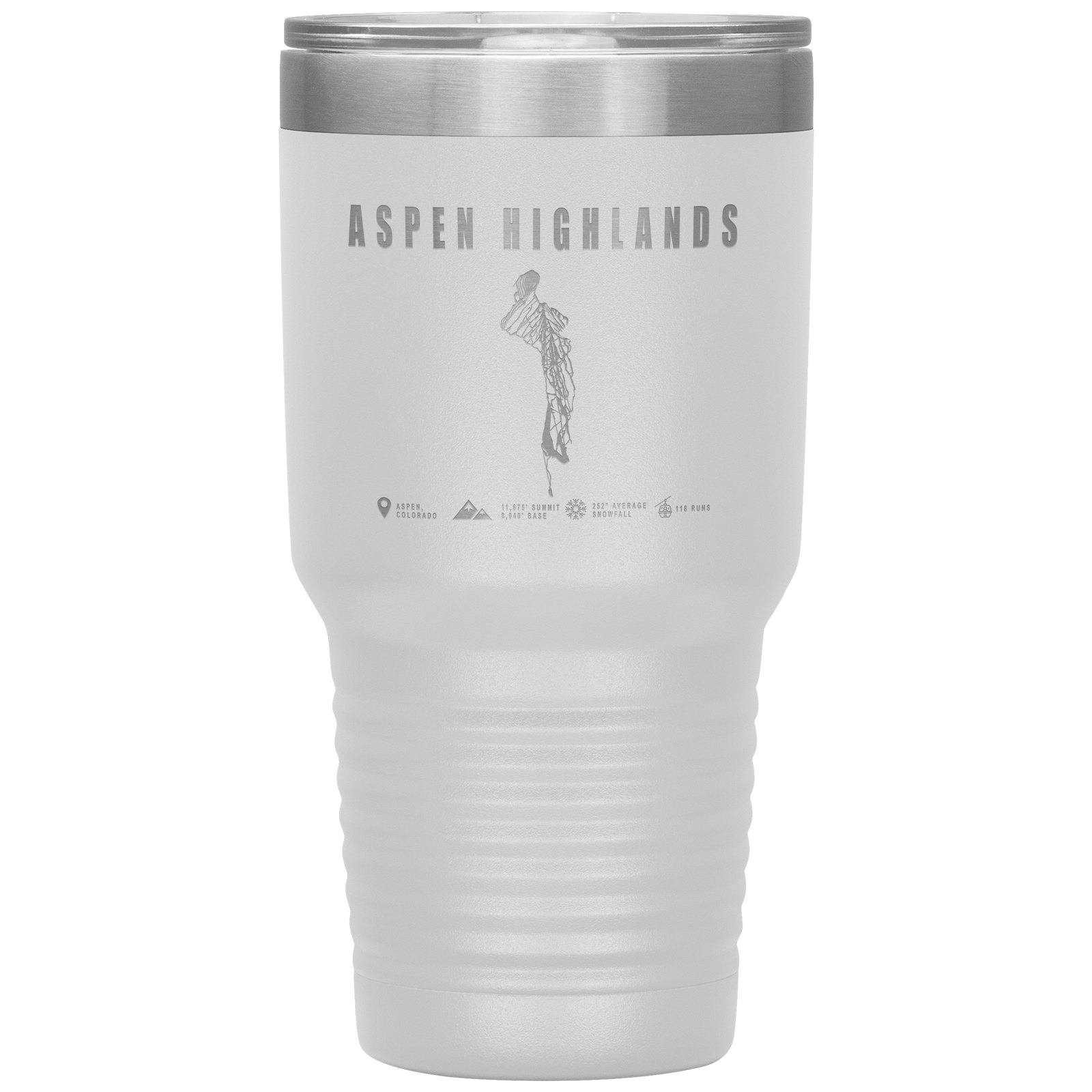 Aspen Highlands, Colorado Ski Resort 30oz Tumbler - Powderaddicts
