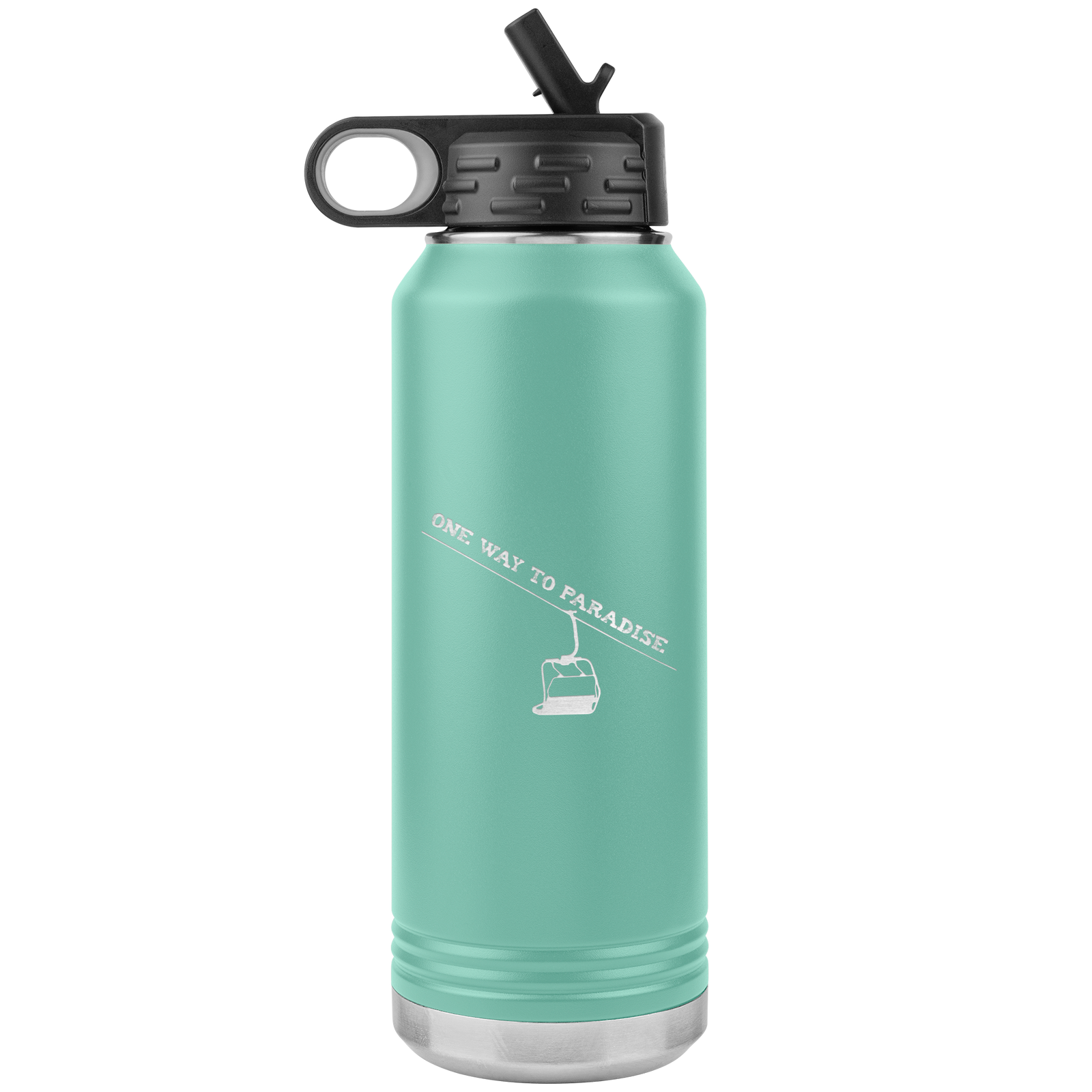 One Way To Paradise 32oz Water Bottle Tumbler - Powderaddicts