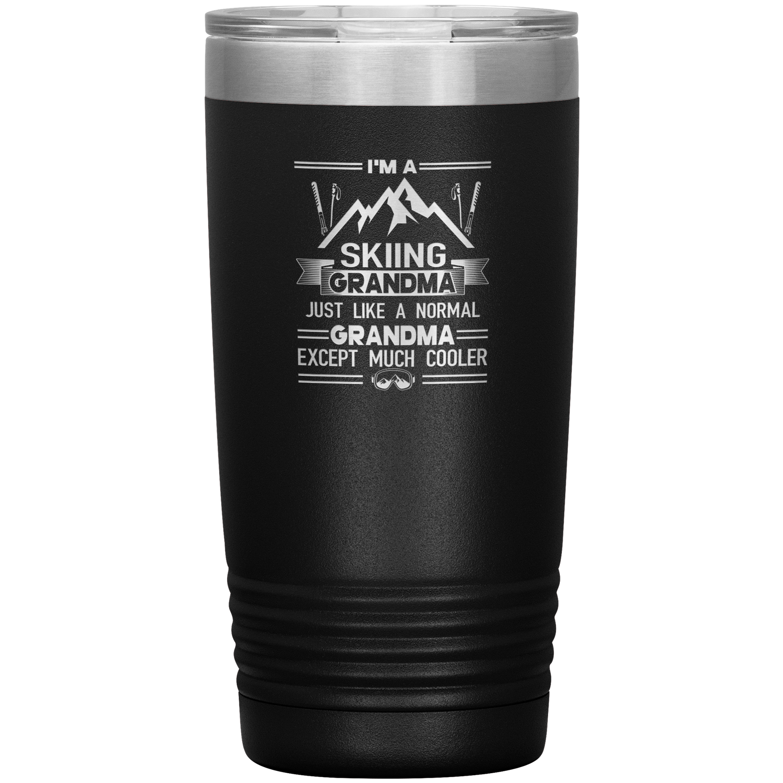 I'm A Skiing Grandma 20oz Tumbler - Powderaddicts