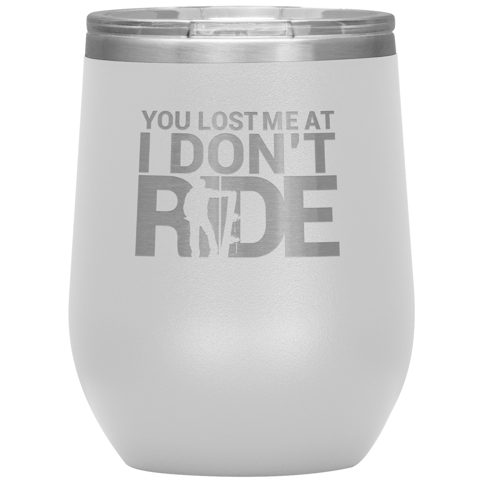 You Lost Me At Ride Embroidery File Wine 12oz Tumbler - Powderaddicts