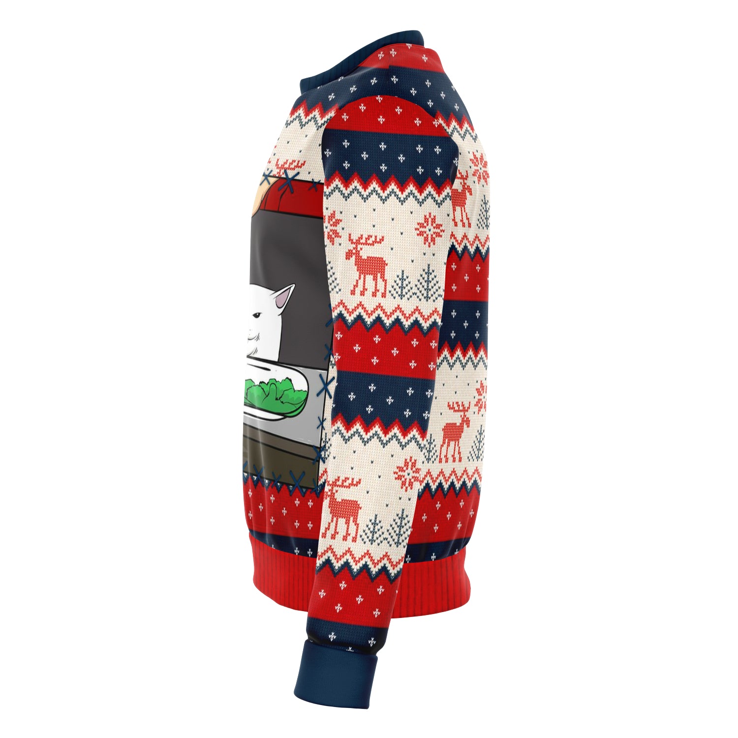 Cat Meme Ugly Christmas Sweater - Powderaddicts