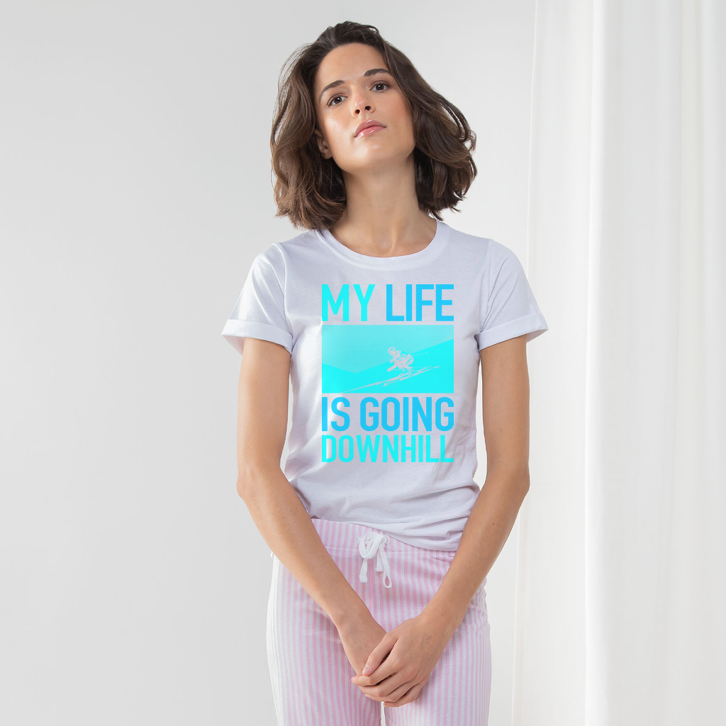 MY LIFE IS GOING DOWNHILL PAJAMA SET - Powderaddicts