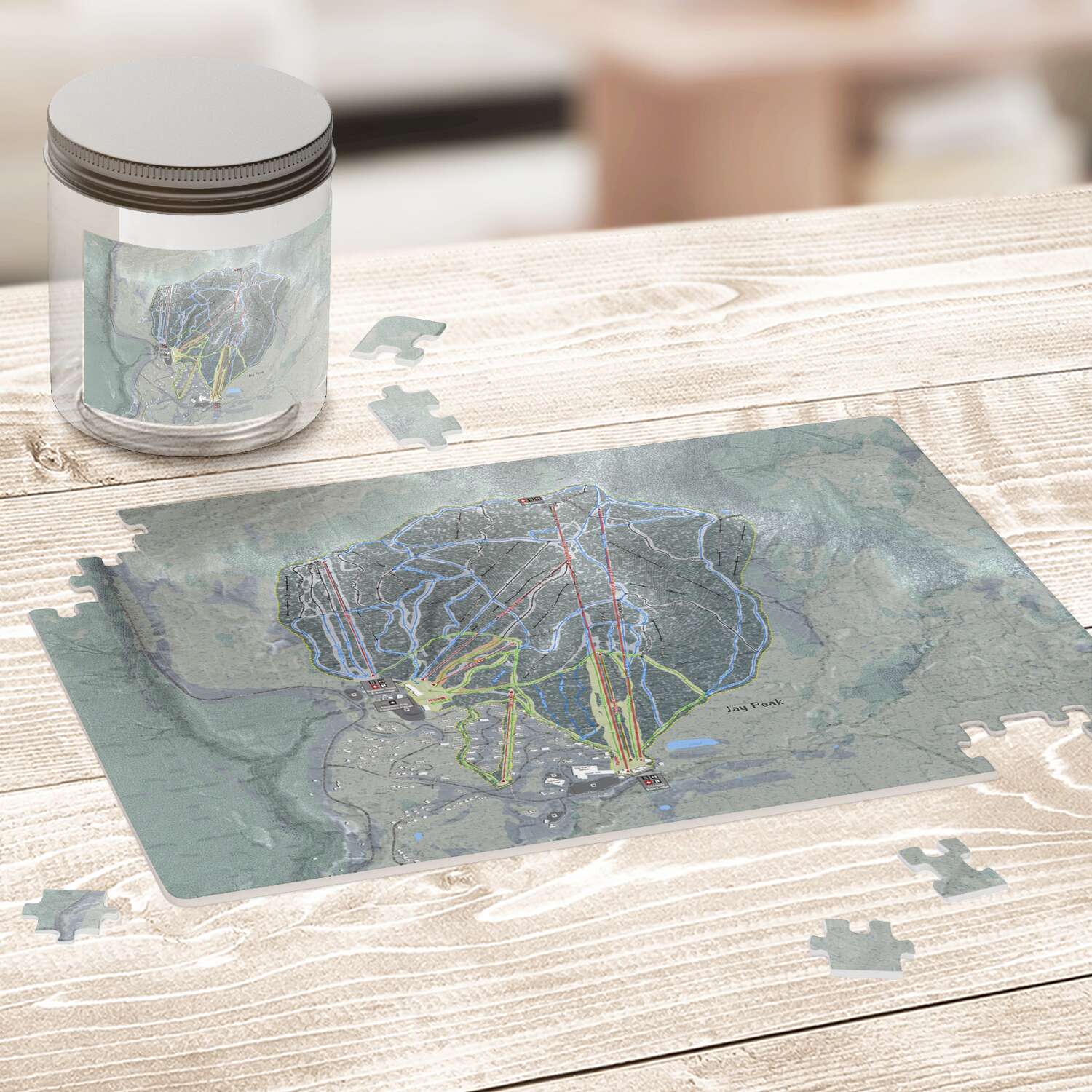Jay Peak, Vermont Ski Trail Map Puzzle - Powderaddicts