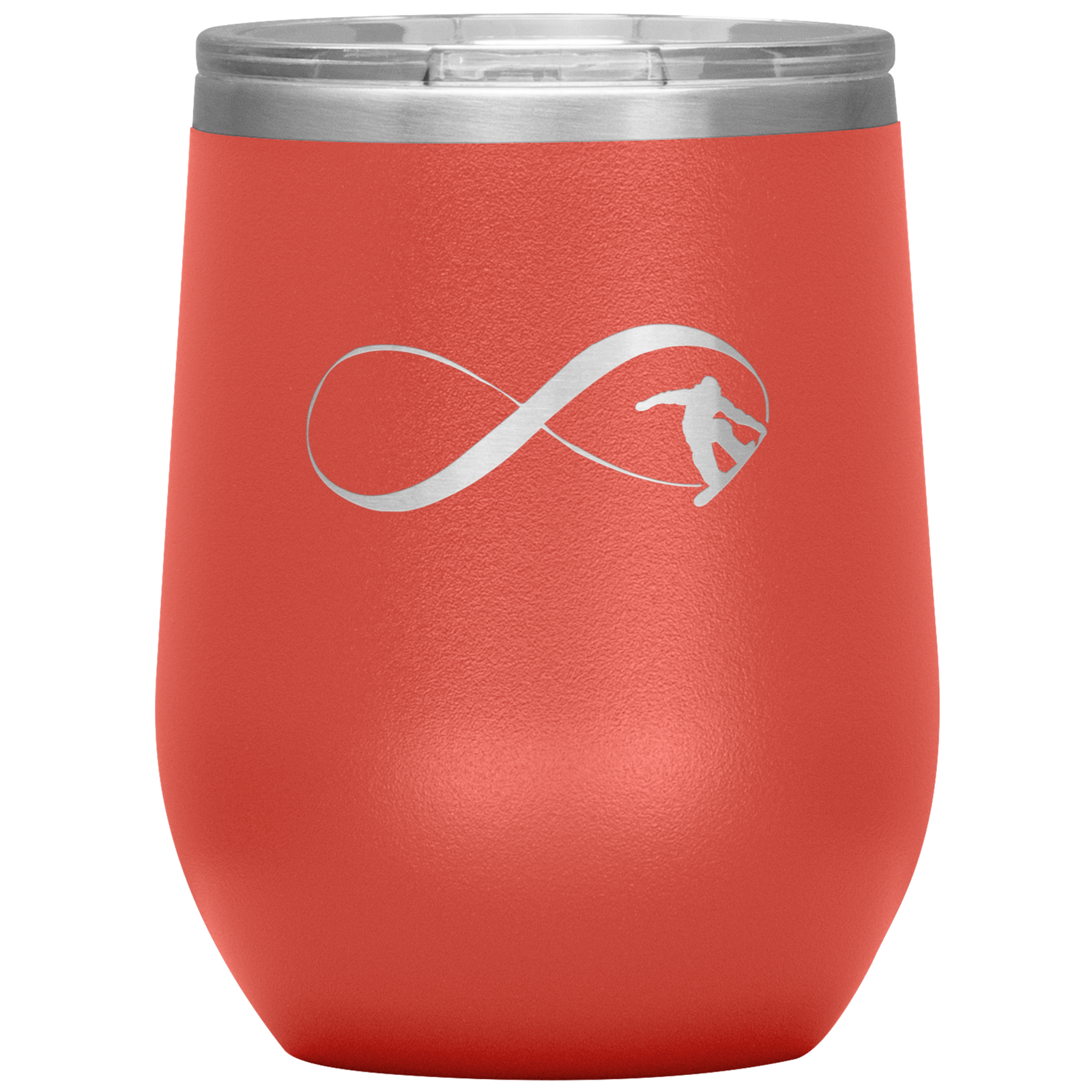 Infinity Snowboard Wine 12oz Tumbler - Powderaddicts