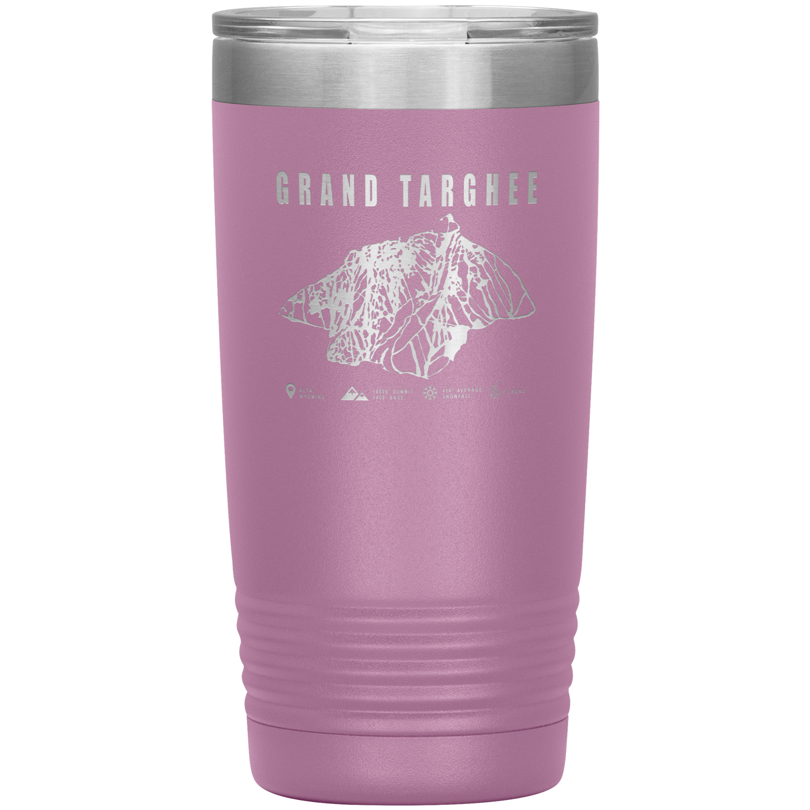 Grand Targhee Wyoming Ski Trail Map 20oz Tumbler - Powderaddicts