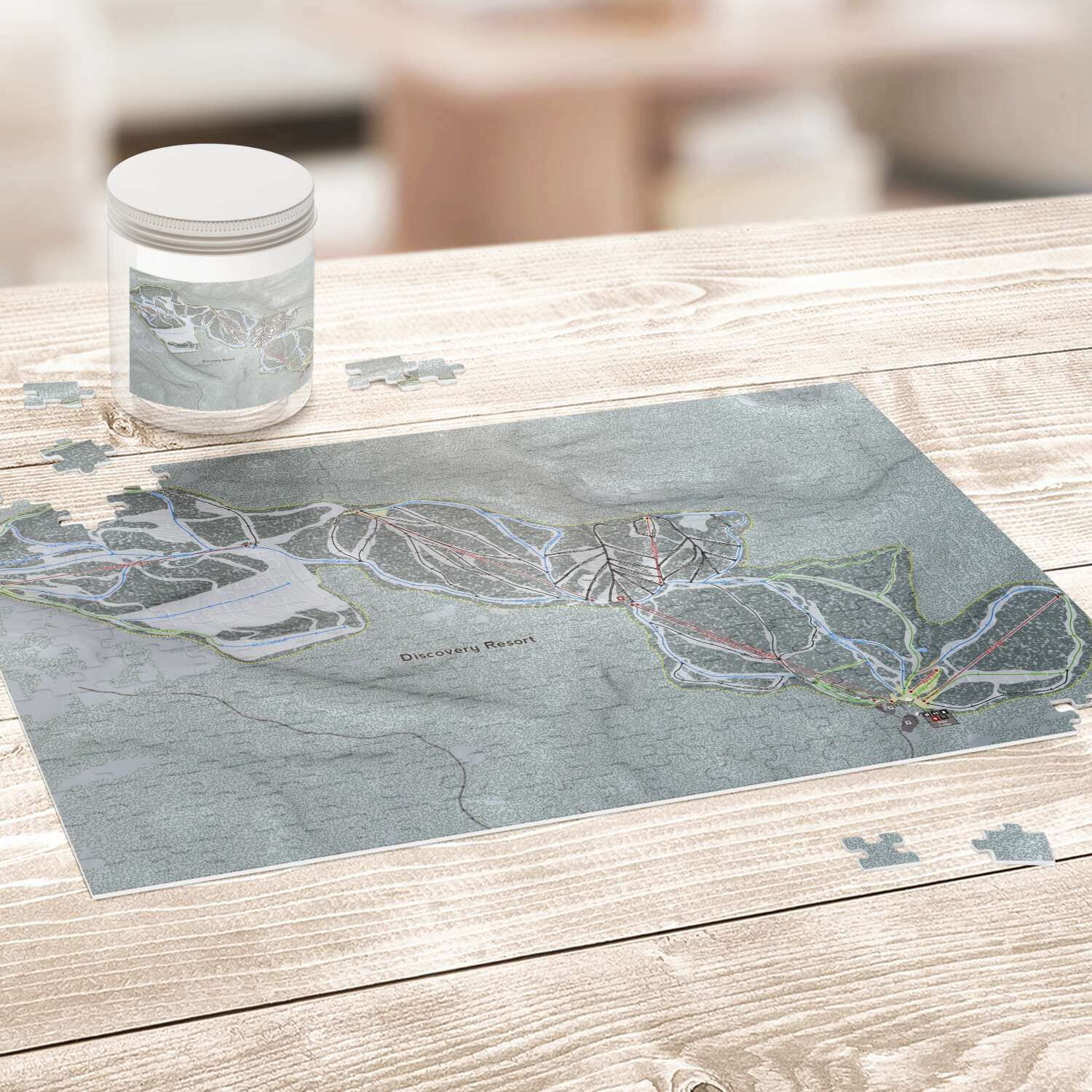 Discovery Montana Ski Trail Map Puzzle - Powderaddicts