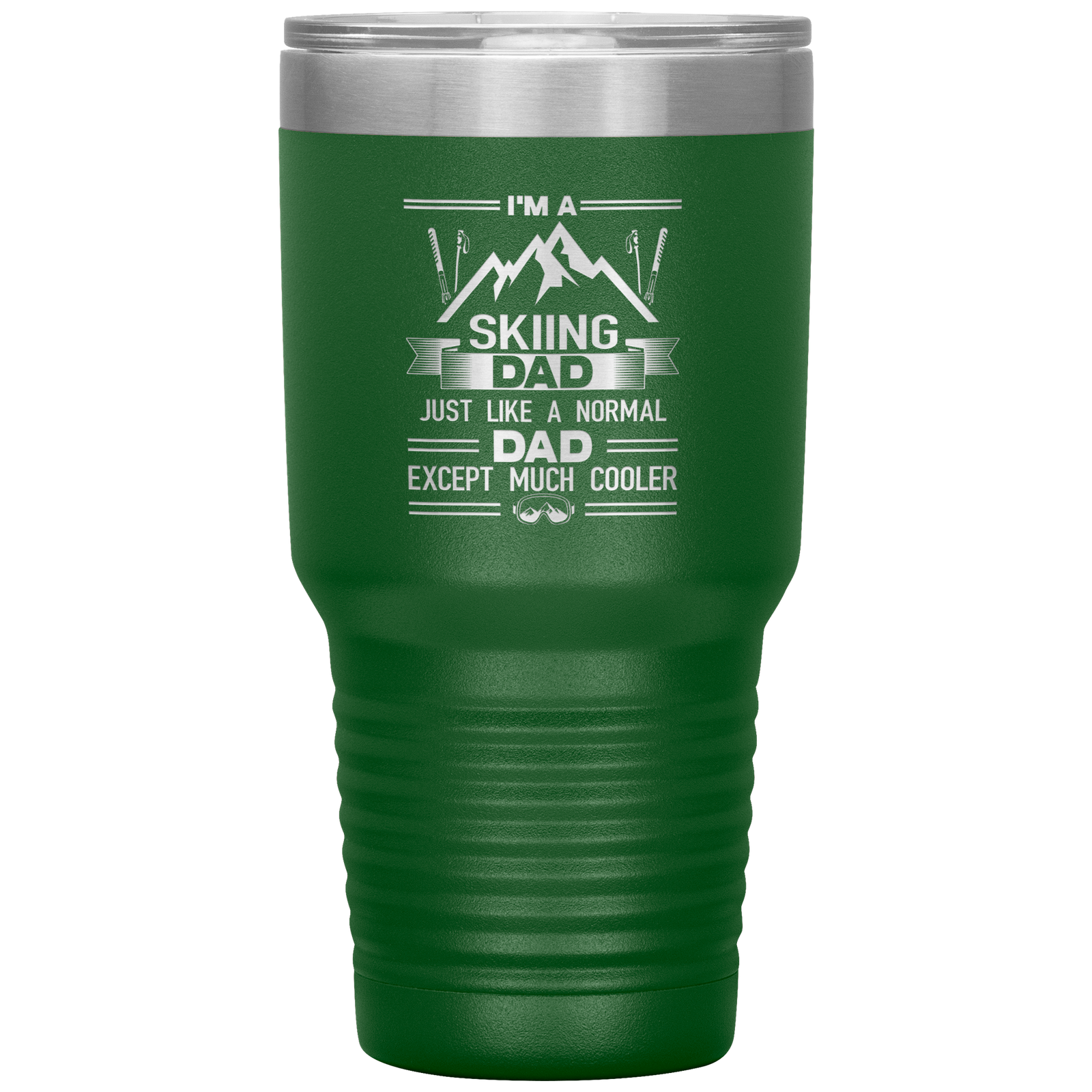 I'm A Skiing Dad 30oz Tumbler - Powderaddicts