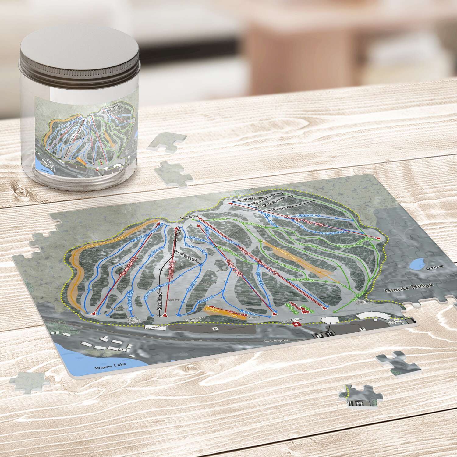 Giants Ridge Minnesota Ski Trail Map Puzzles - Powderaddicts