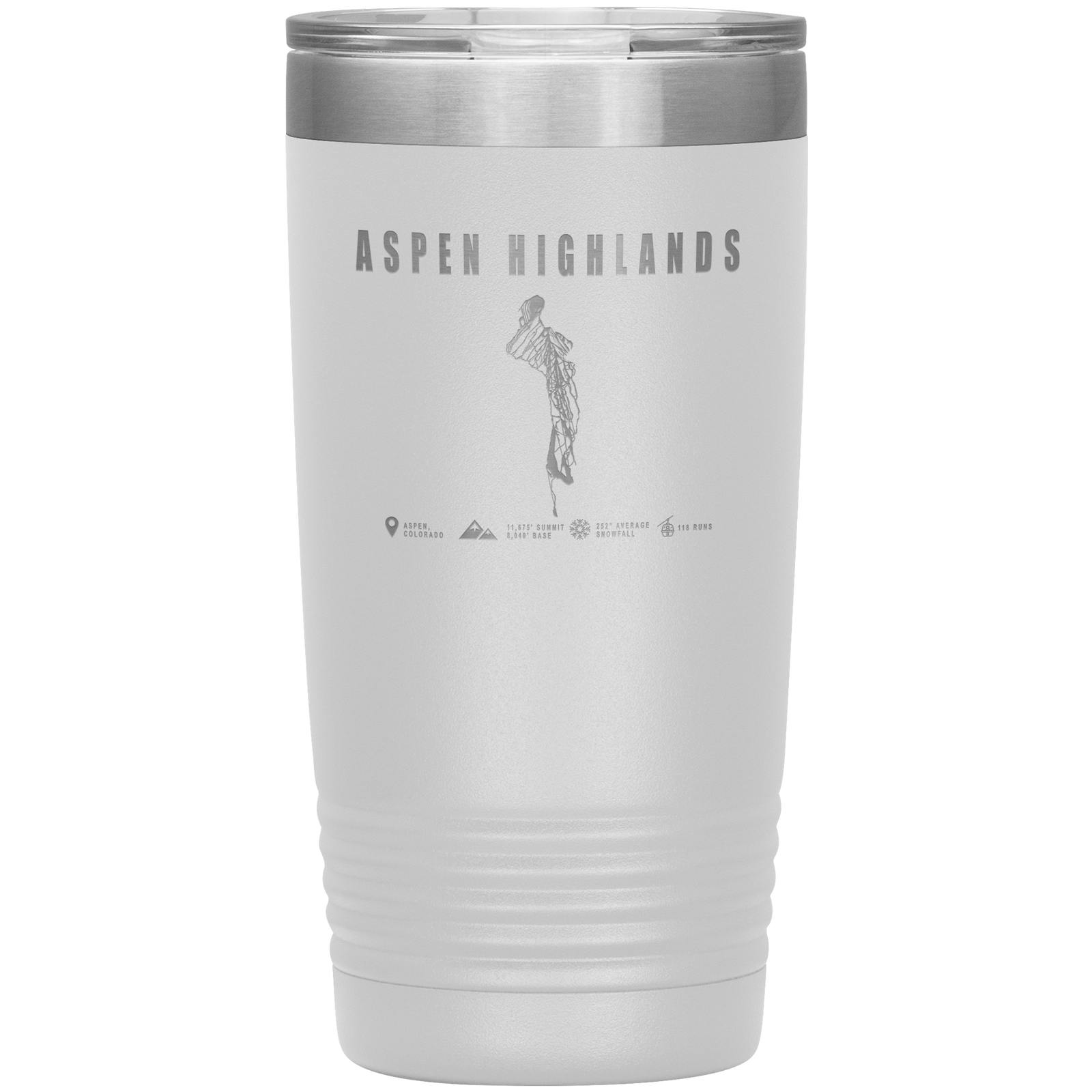 Aspen Highlands, Colorado Ski Resort 20oz Tumbler - Powderaddicts