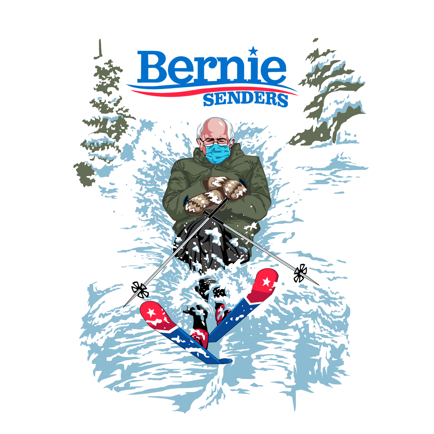 Bernie Senders Unisex Lightweight Hoodie - Powderaddicts