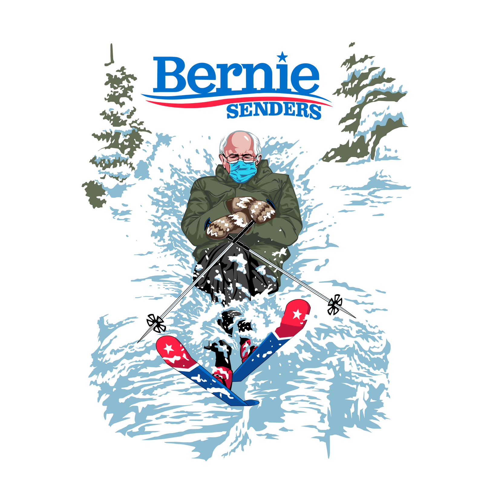 Bernie Senders Unisex Lightweight Hoodie - Powderaddicts