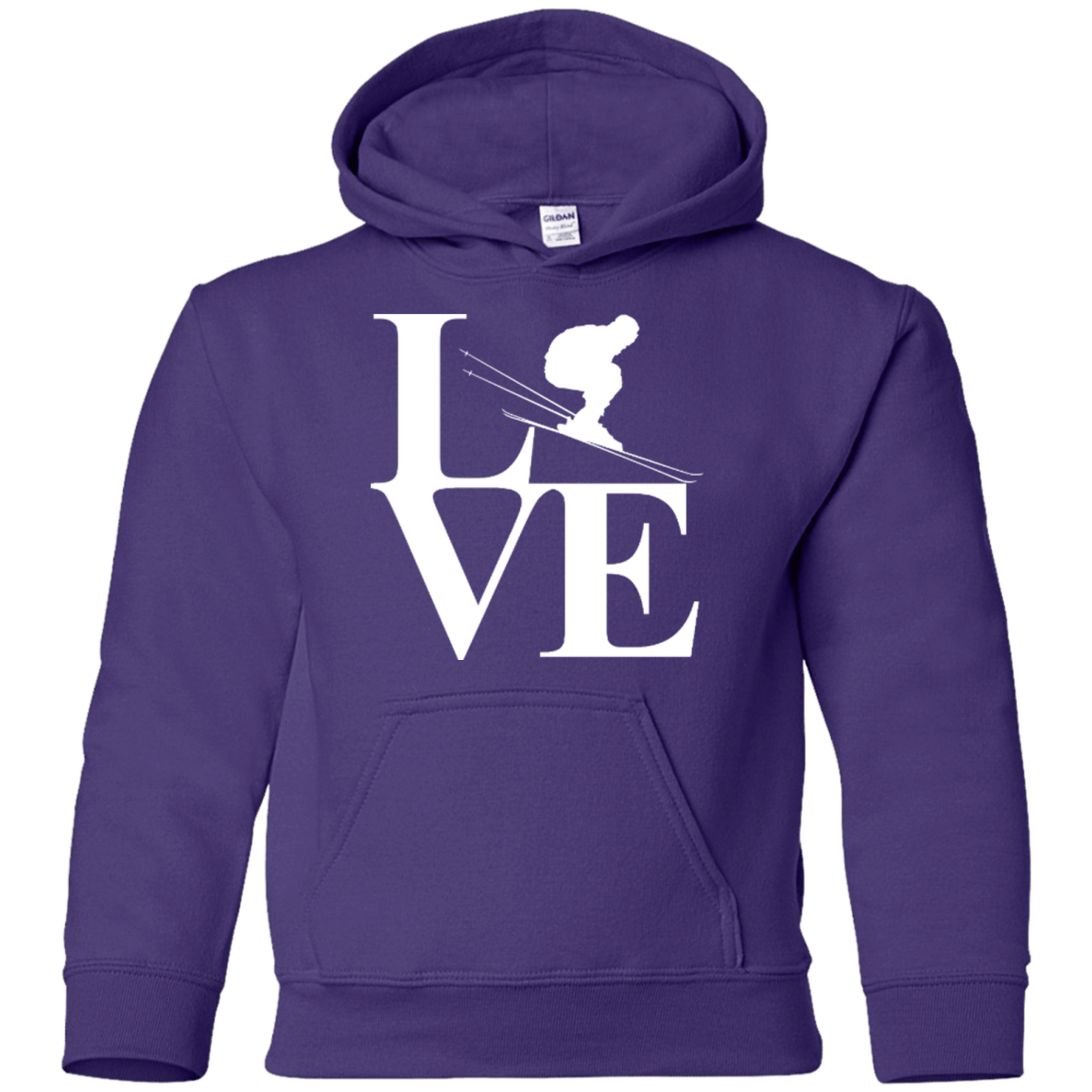 Love Skiing Youth Hoodies - Powderaddicts