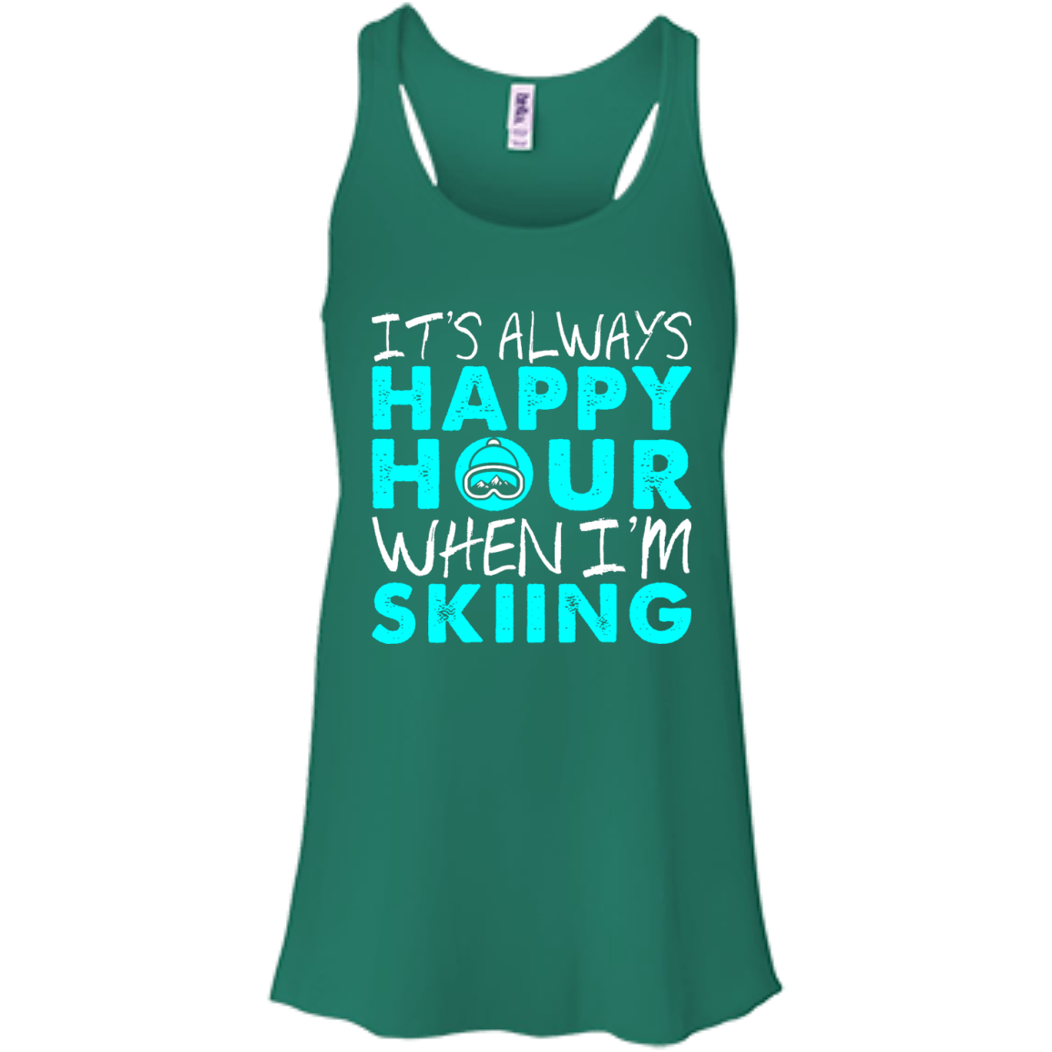 It's Always Happy Hour When I'm Skiing Tank Tops - Powderaddicts