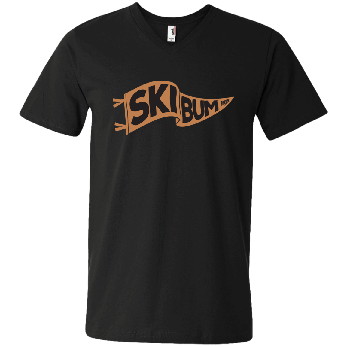 Ski Bum Men's Tees and V-Neck - Powderaddicts