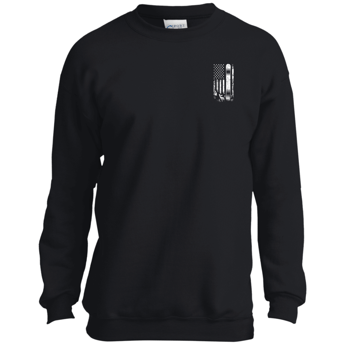 USA Snowboard Flag Youth Long Sleeves - Powderaddicts